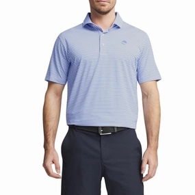 Performance Fabric Puma AP Mattr Traditions Golf Polo Shirt - Blue Skies/White Glow