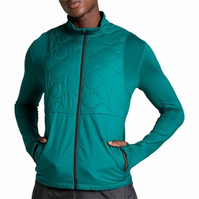 Puma Cloudspun WRMBL Mens Running Jacket - Green Advocate