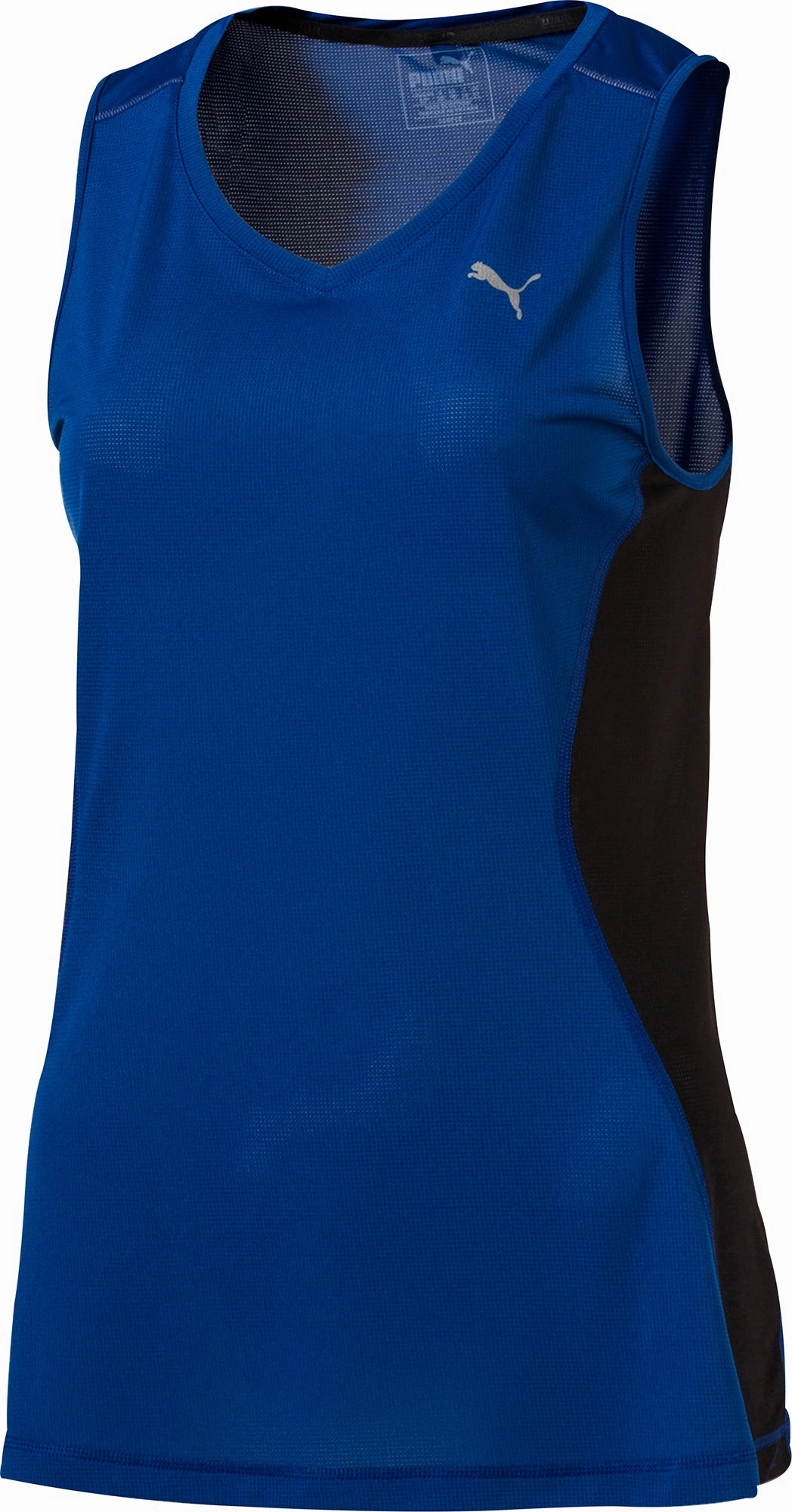 Puma Core Womens Running Vest Tank Top - Blue Ultraviolet Protection Coating
