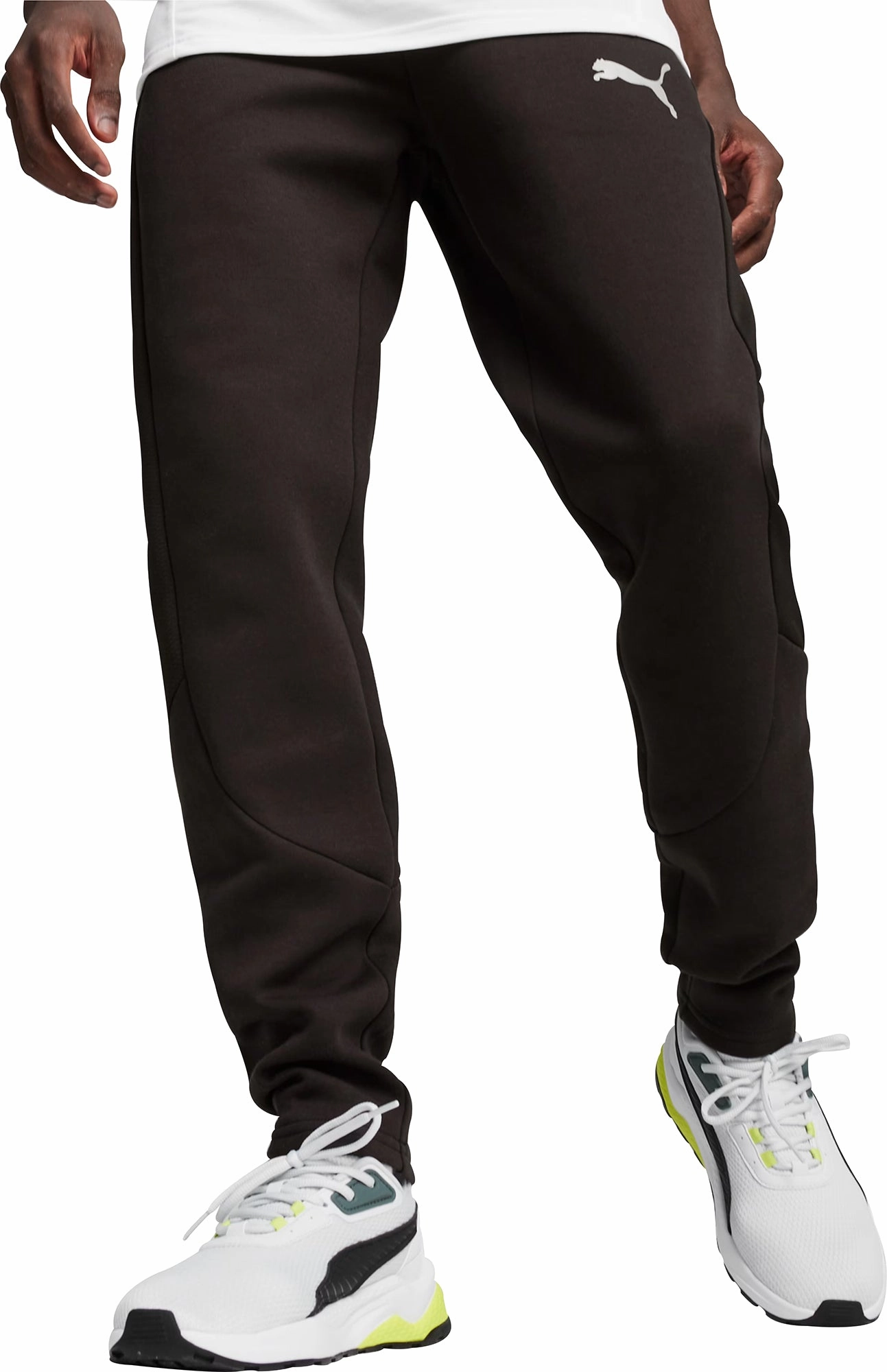 Puma EvoStripe Mens Training Joggers - Black SustainableProduction Daily Fit