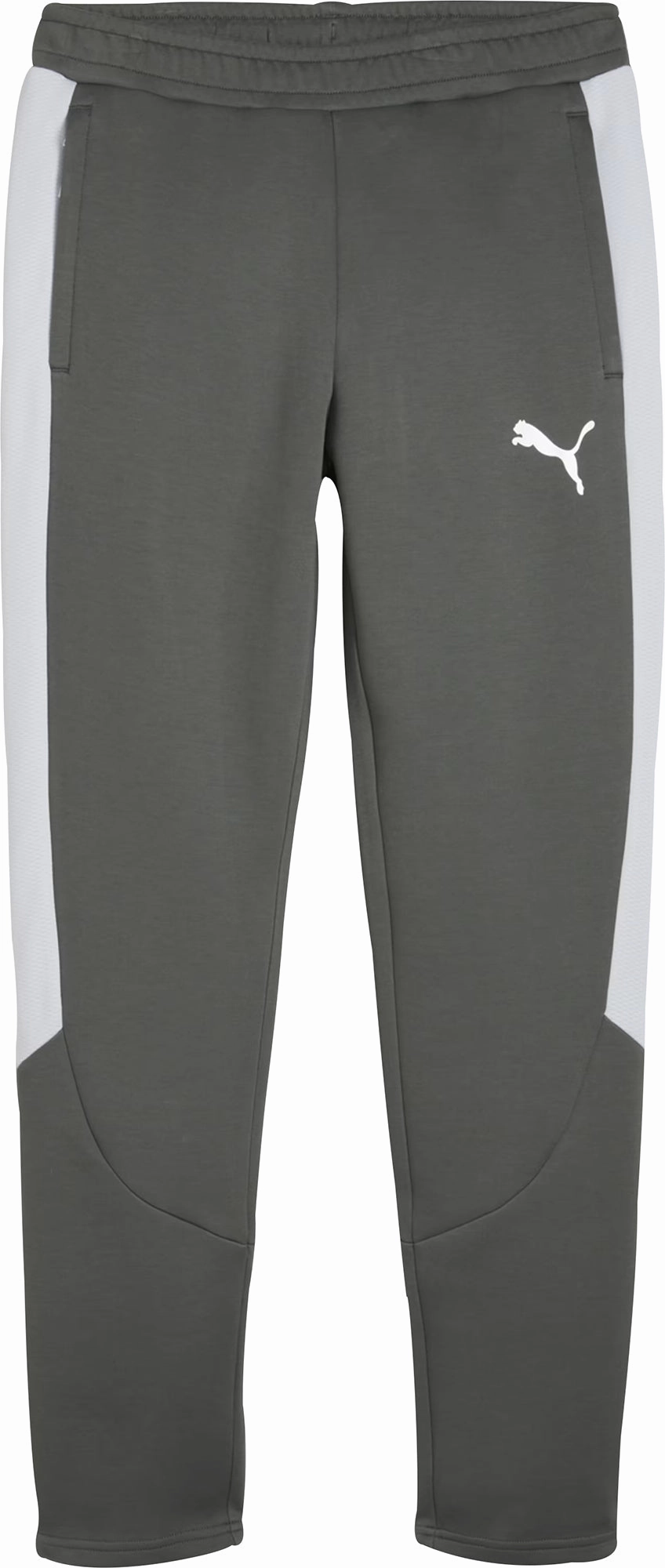 FastDrying Inner Layer SoftLining Puma EvoStripe Mens Training Joggers - Grey