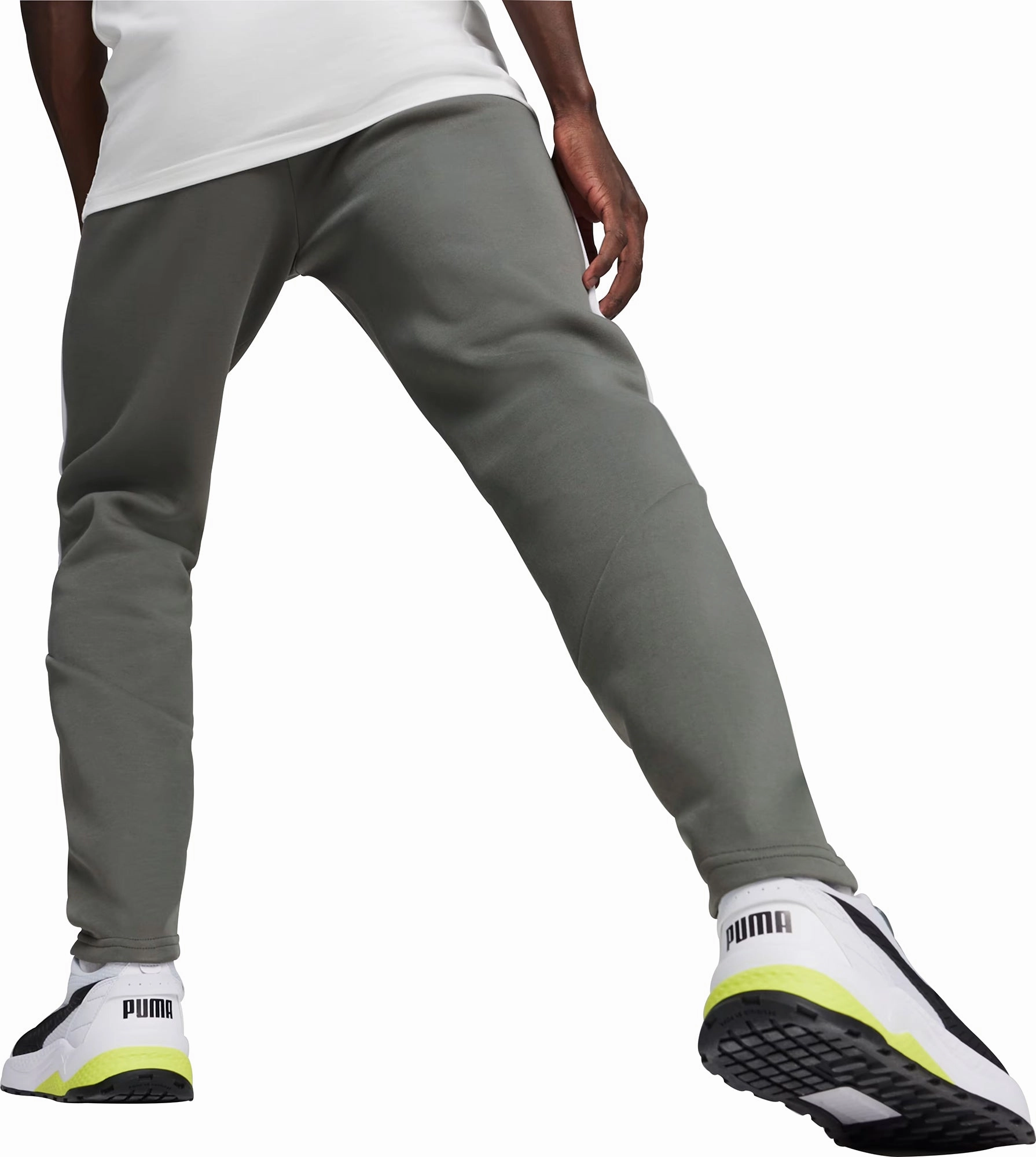 Warm Base Art Glow Puma EvoStripe Mens Training Joggers - Grey