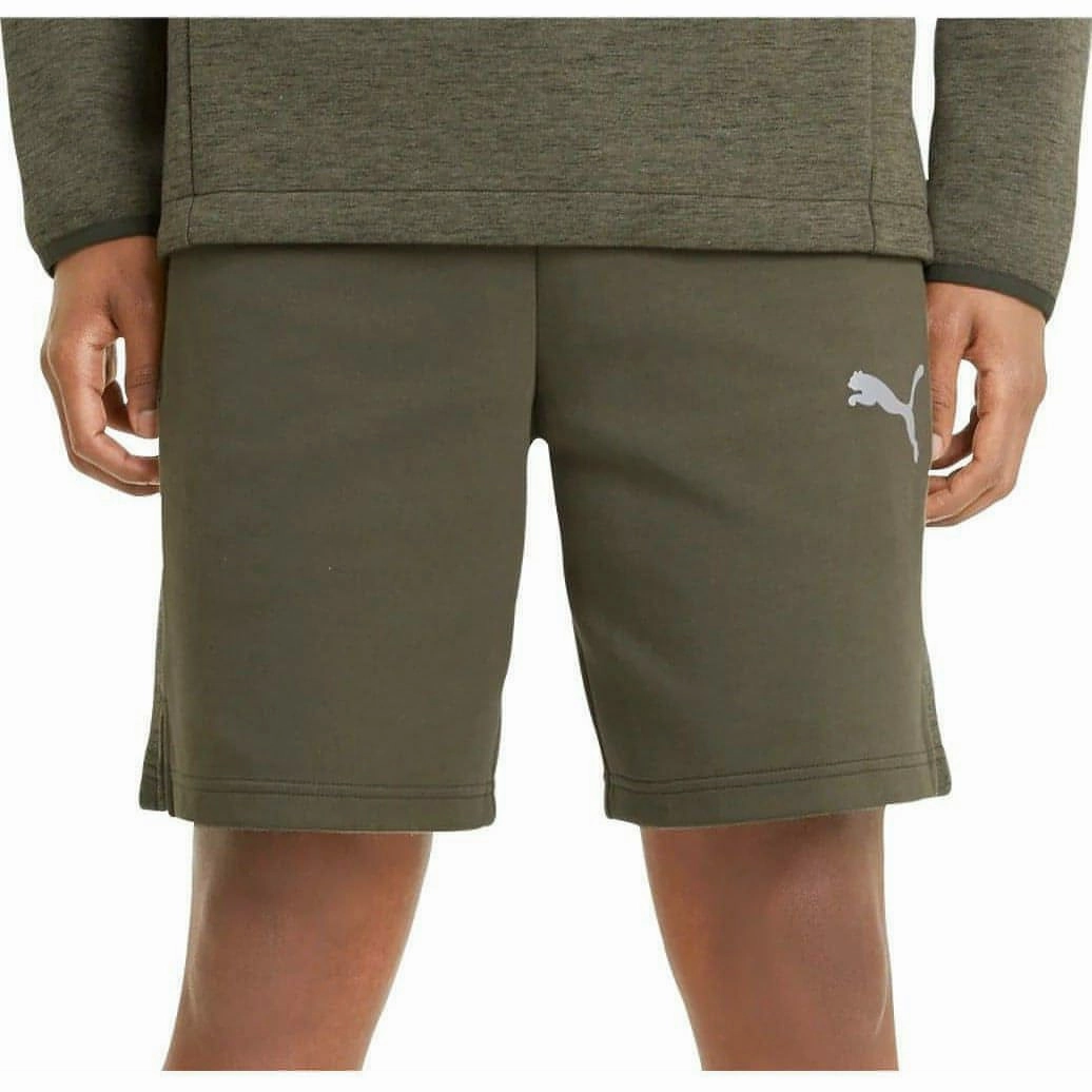 Run Ready Puma EvoStripe Mens Training Shorts - Green