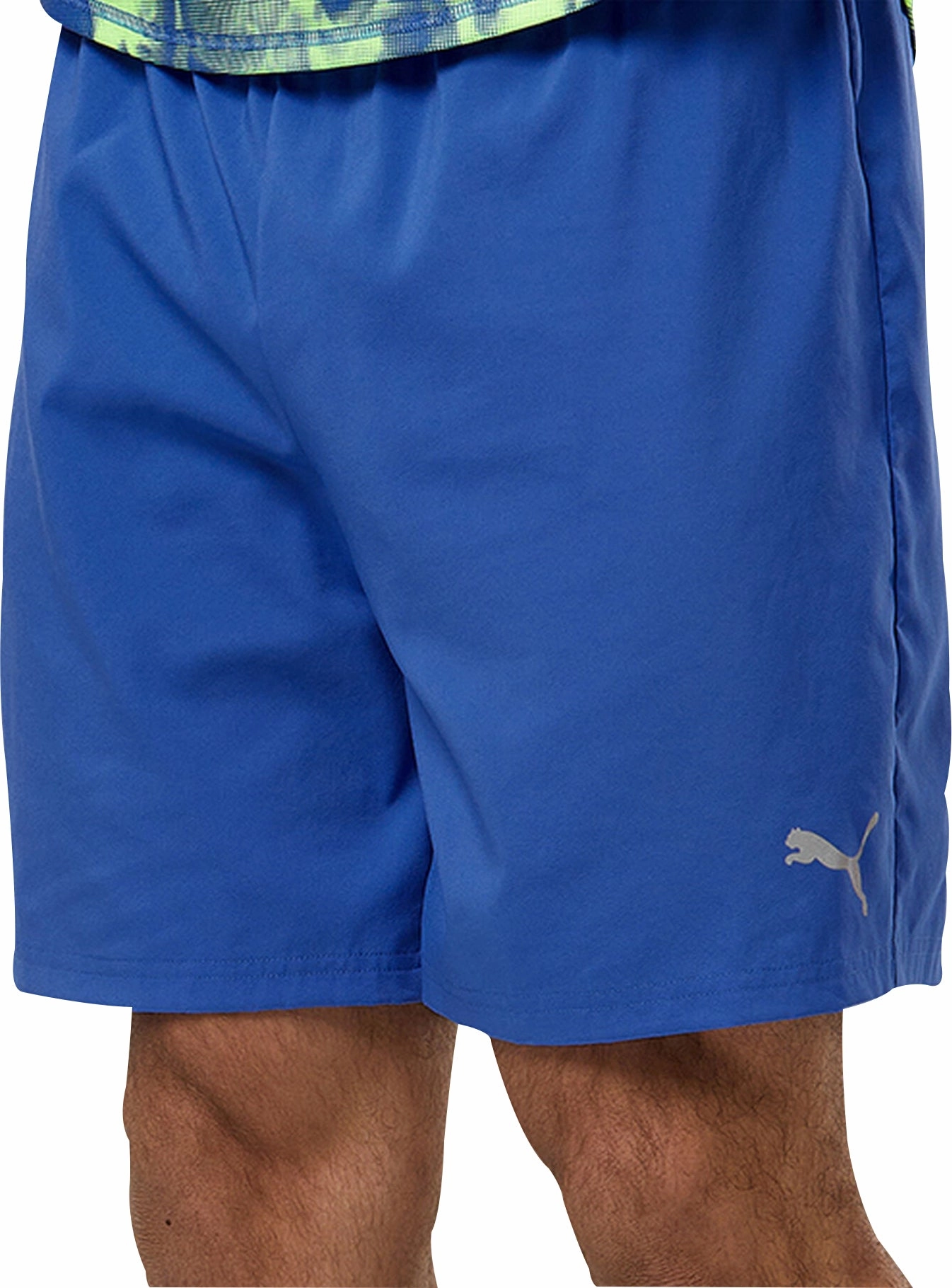 fabric softener Puma Favourite 2 In 1 Mens Running Shorts - Blue