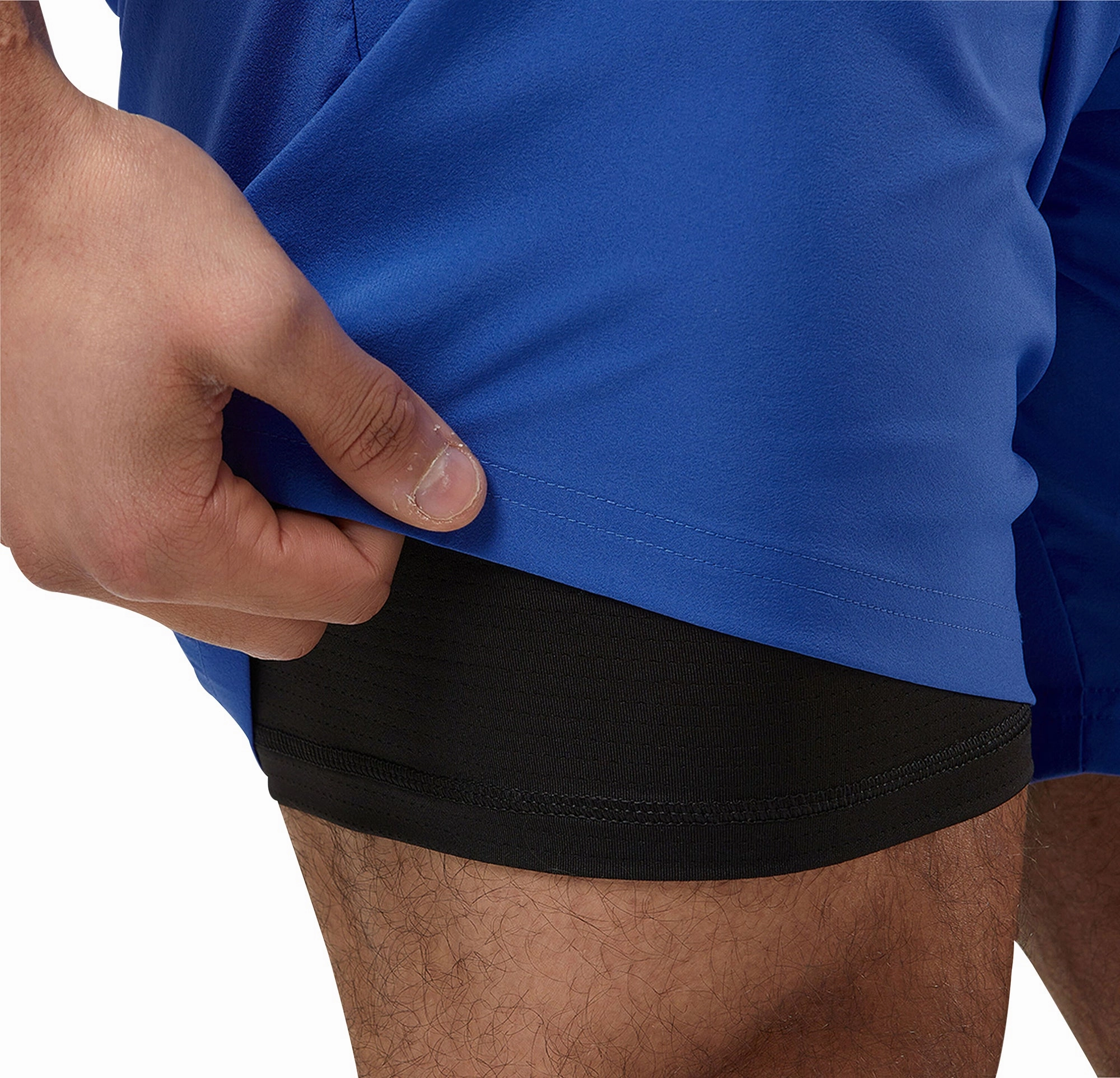 Puma Favourite 2 In 1 Mens Running Shorts - Blue date night look Low-waisted