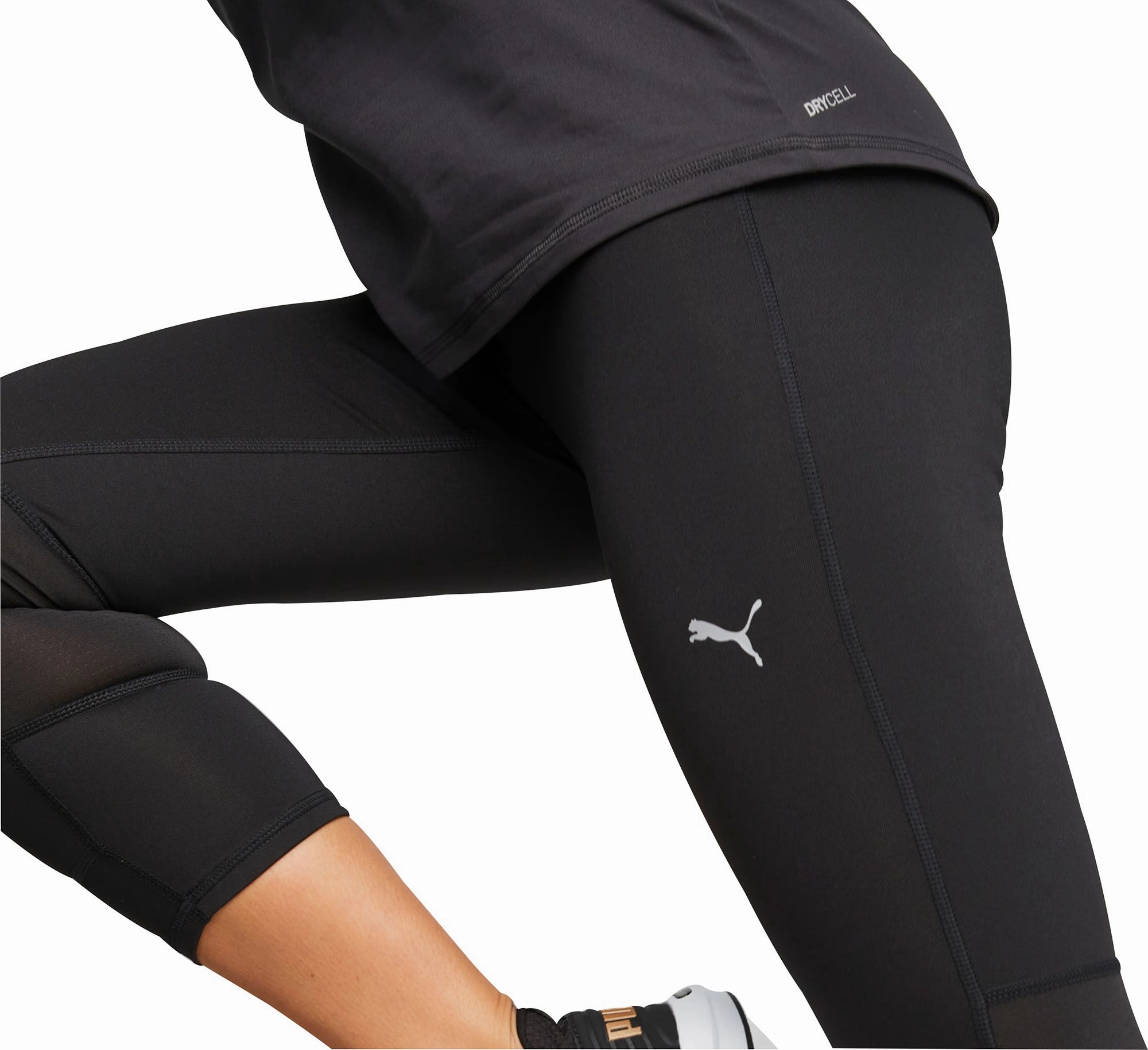 Puma Favourite 3/4 Capri Womens Running Tights - Black Work-clothes-feature-attribute