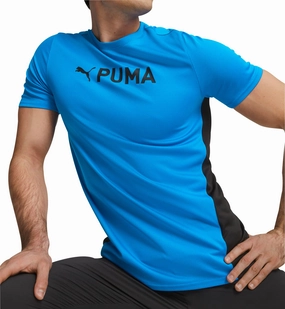 DurableThreadwork Puma Fit UltraBreath Short Sleeve Mens Training Top - Blue