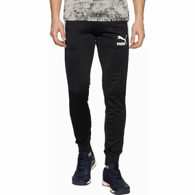 Puma Iconic T7 Knitted Mens Track Pants - Black outdoor mode Urban Pulse