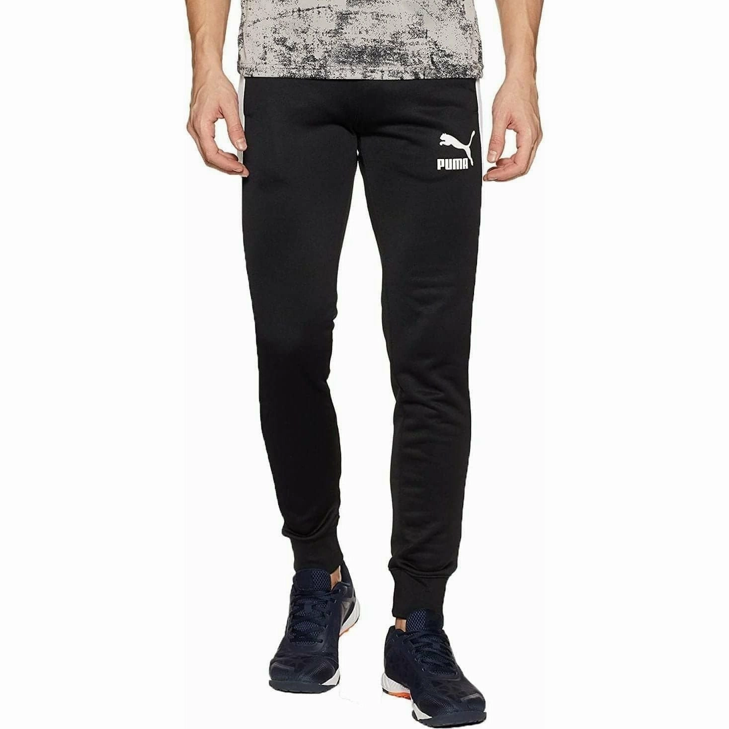 Puma Iconic T7 Knitted Mens Track Pants - Black outdoor mode Urban Pulse
