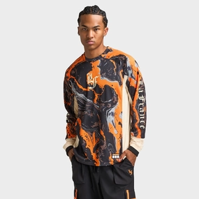 EasyCare Fabric PUMA LaFrance HEEM Moto Jersey Orange Glo / AOP