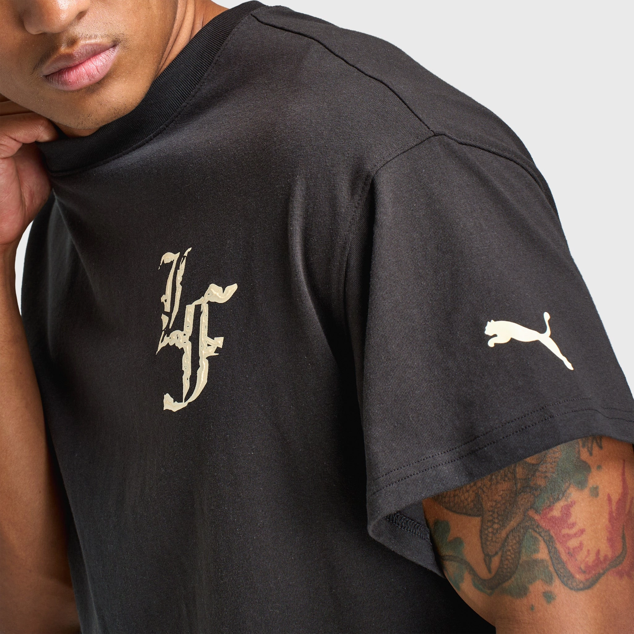basic technology Water Resistant PUMA LaFrance HEEM Tee II / Puma Black