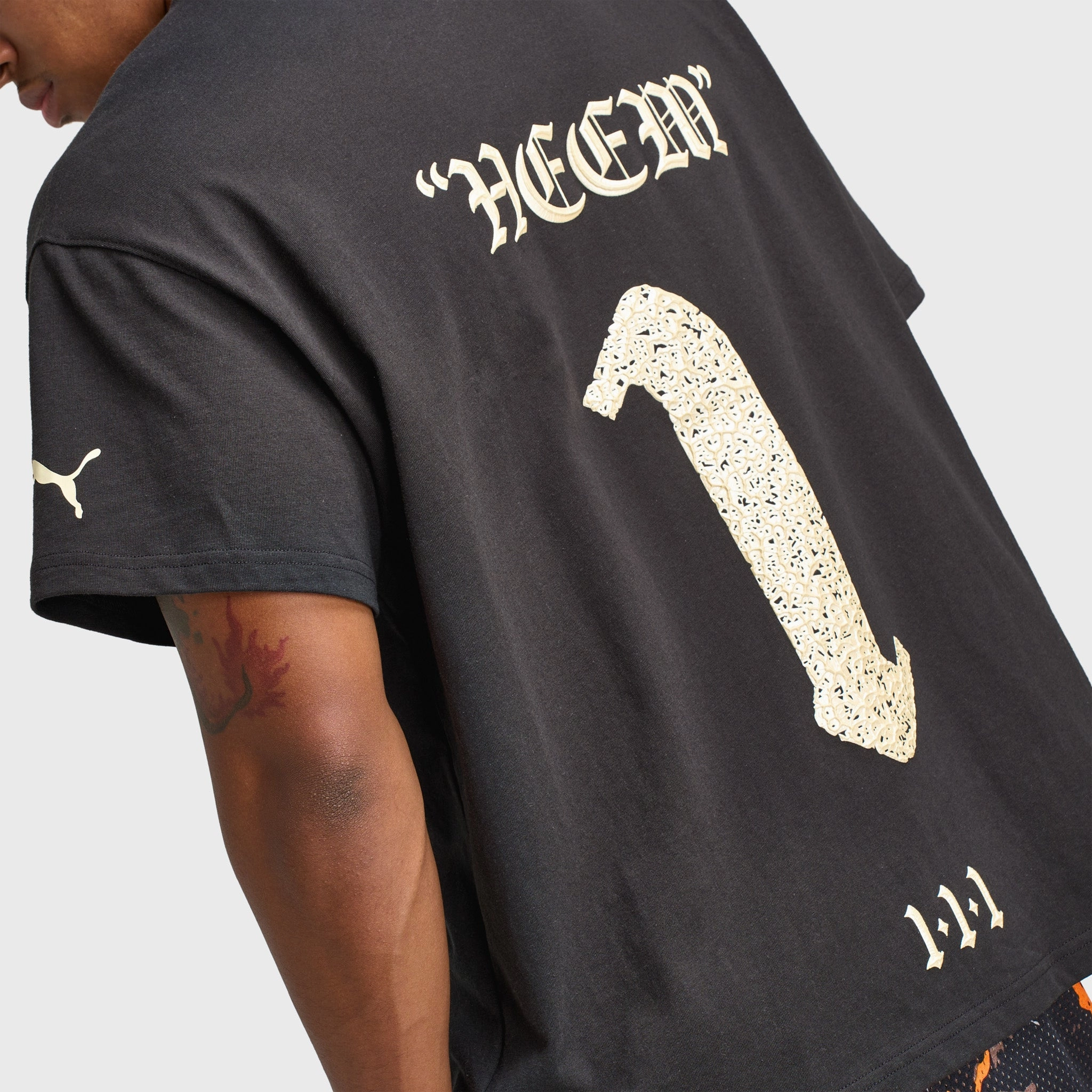 Training - worthy Non Restrictive Silhouette PUMA LaFrance HEEM Tee II / Puma Black