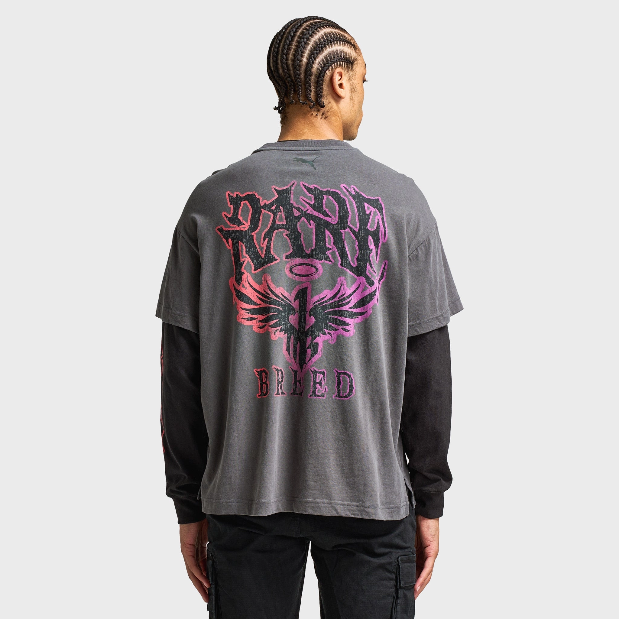 PUMA LaMelo World Tournament Longsleeve Tee / Dusky Gray low - frequency use