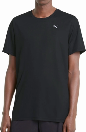 Smile Glow Puma Performance Short Sleeve Mens Training Top - Black