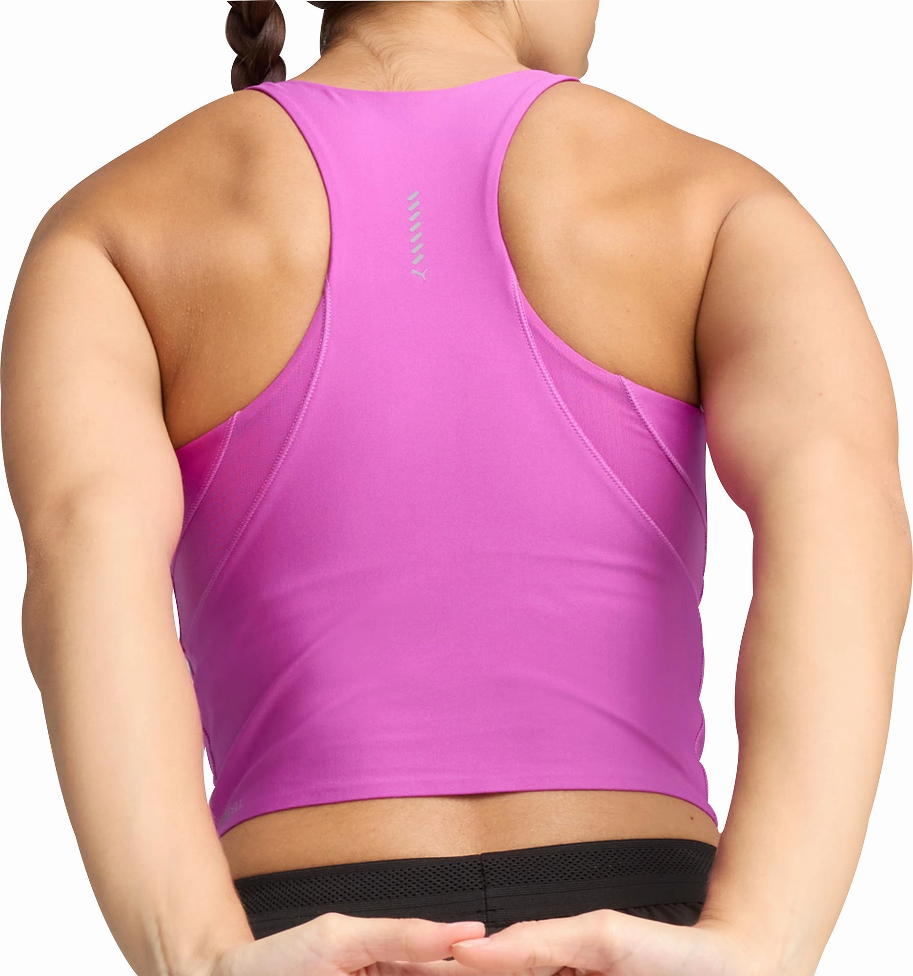 Quick Drying made in Asia Puma Raceday UltraForm Womens Running Crop Top - Purple