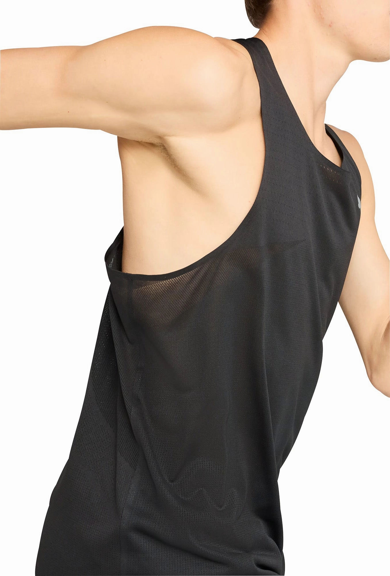 Puma Raceday Ultraspun Mens Running Vest - Black Friction Reduction Tech Reflective Trims