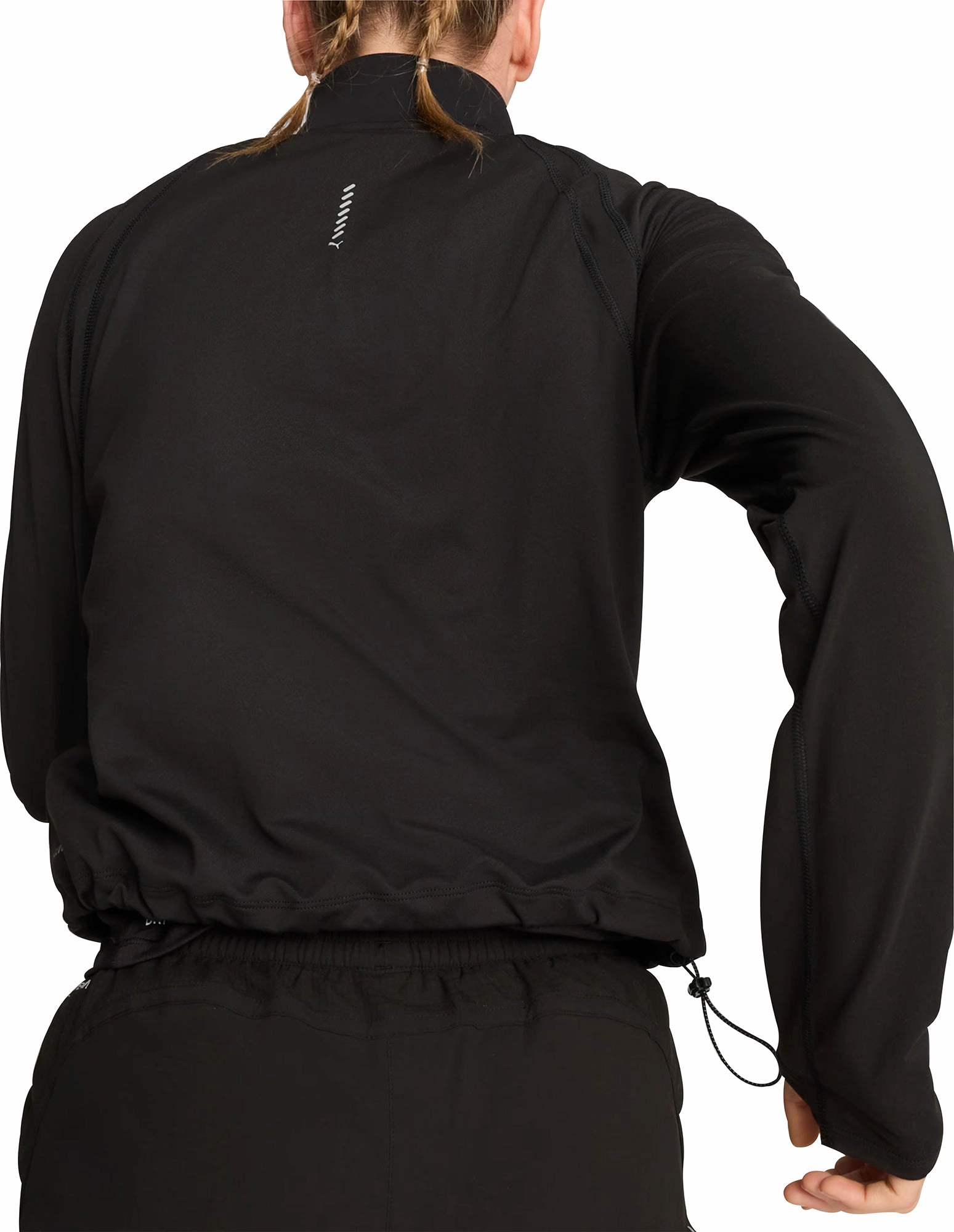 stain - resistant Puma Run Cloudspun Half Zip Long Sleeve Womens Running Top - Black