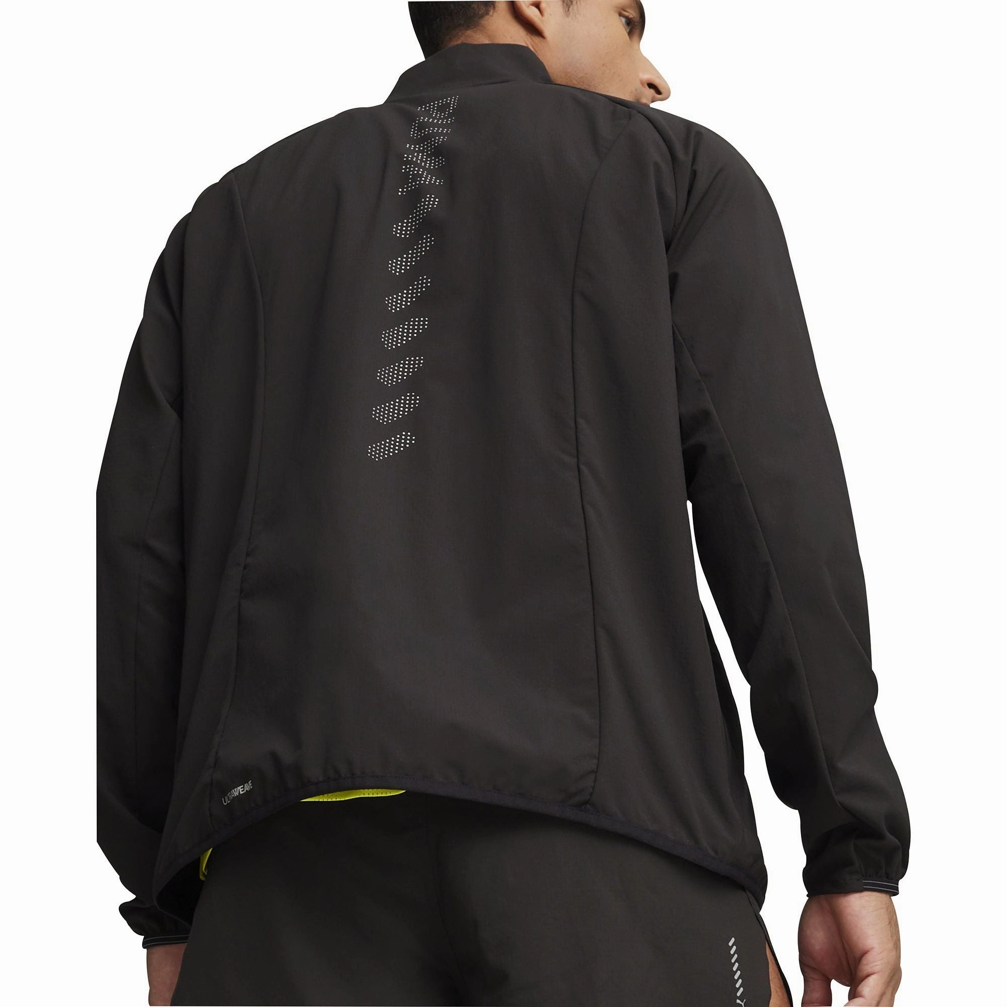 Puma Run Elite Ultraweave Mens Running Jacket - Black Non Restrictive Cut Short