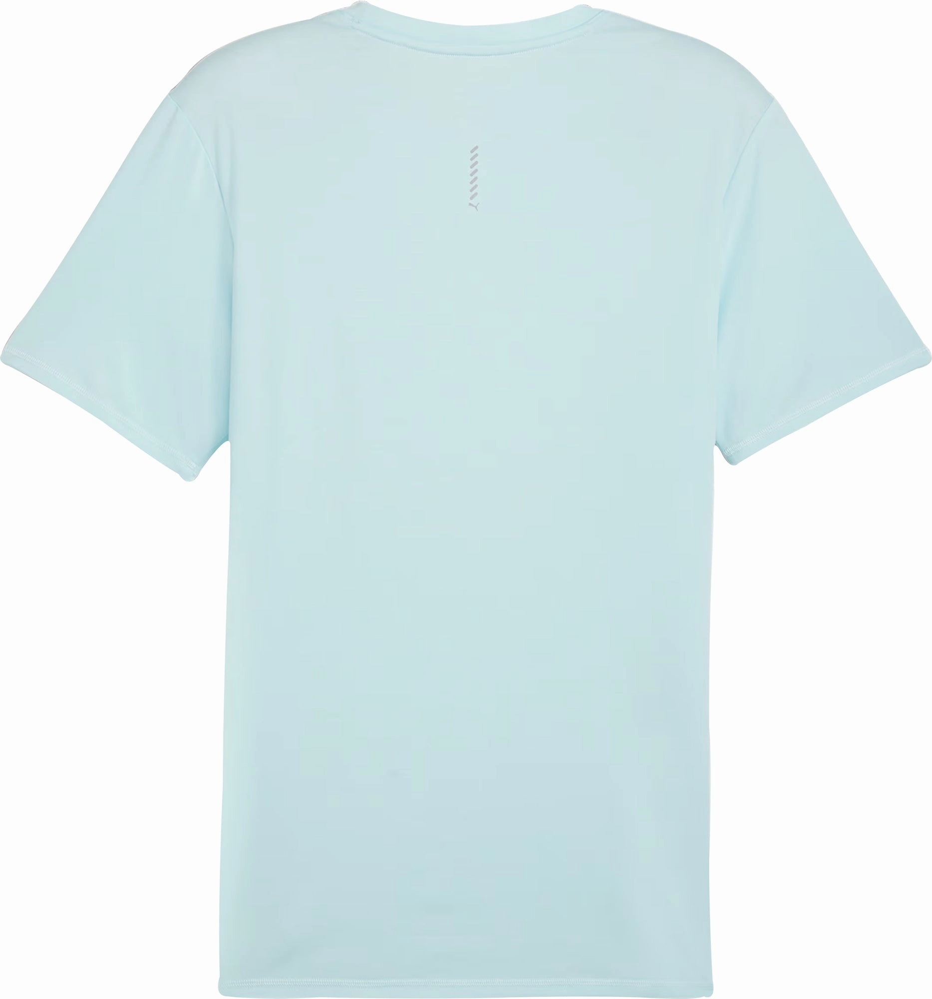 Breathable Look DoubleLayeredCollar Puma Run Favourite Heather Short Sleeve Mens Running Top - Blue