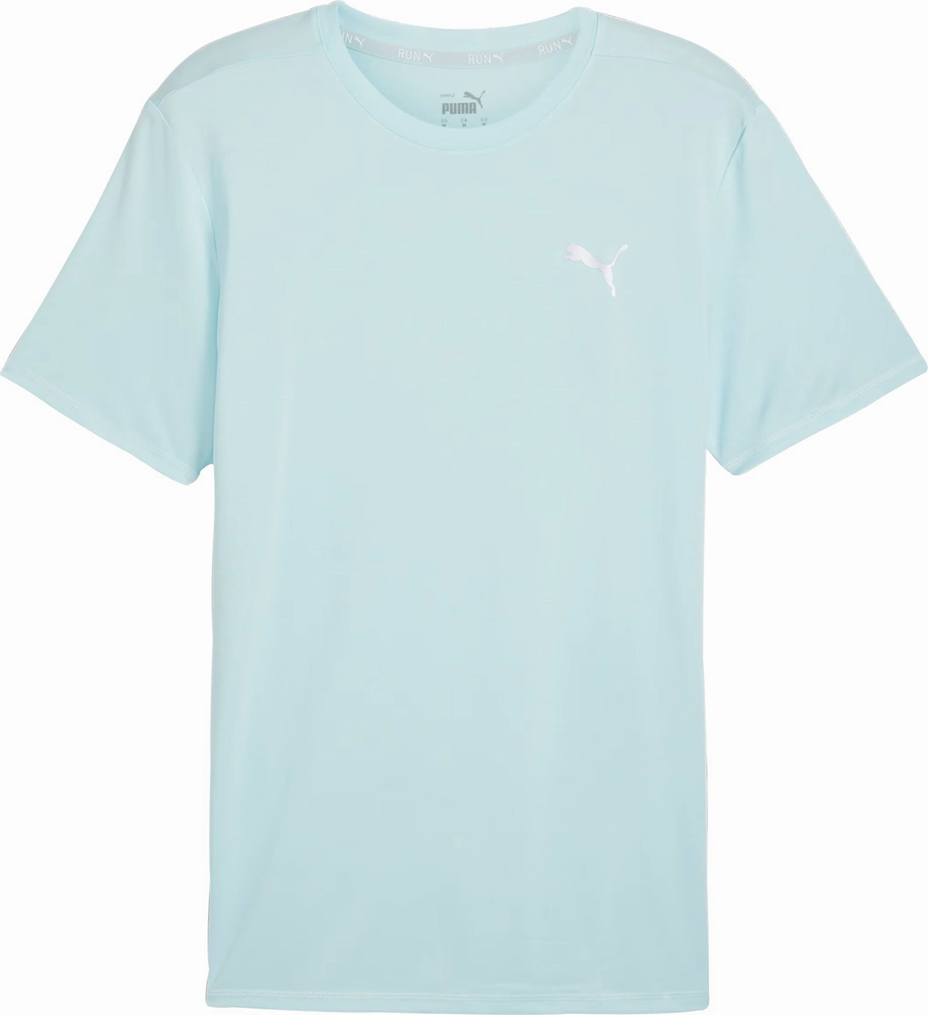 Puma Run Favourite Heather Short Sleeve Mens Running Top - Blue Affordable Fashion