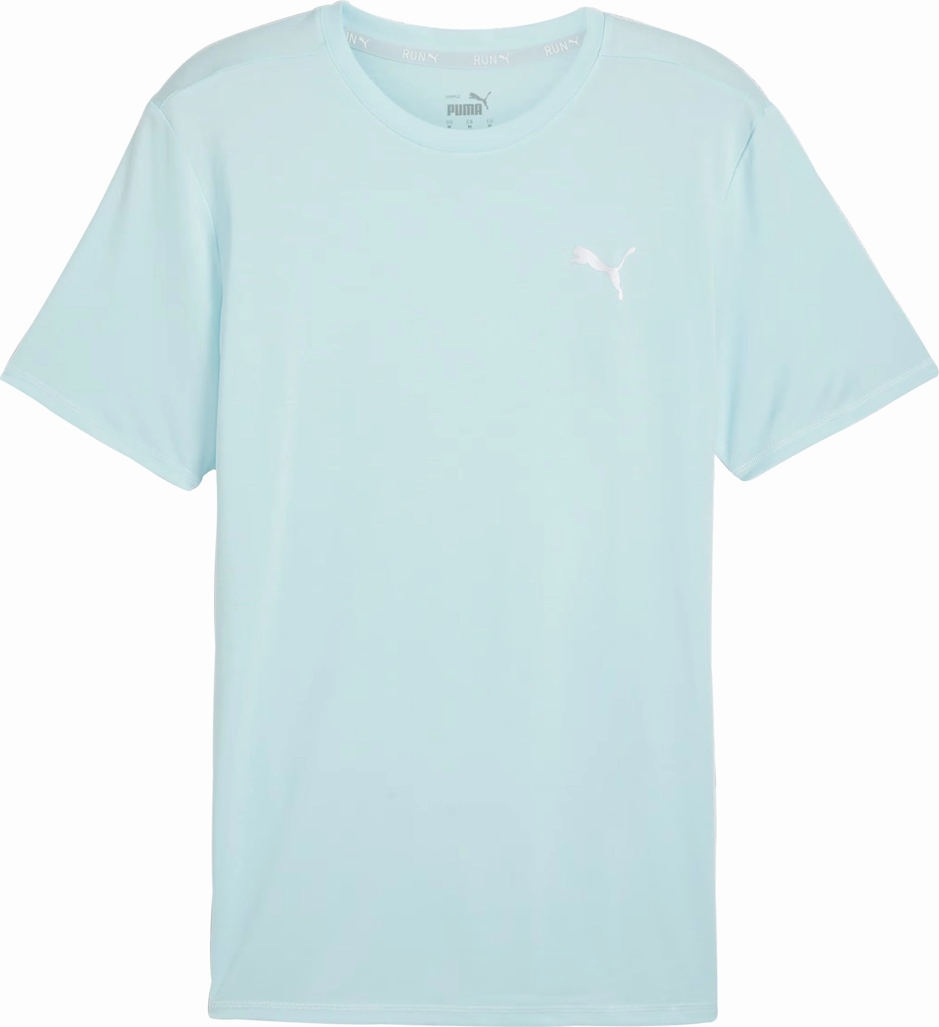 Fair Puma Run Favourite Heather Short Sleeve Mens Running Top - Blue