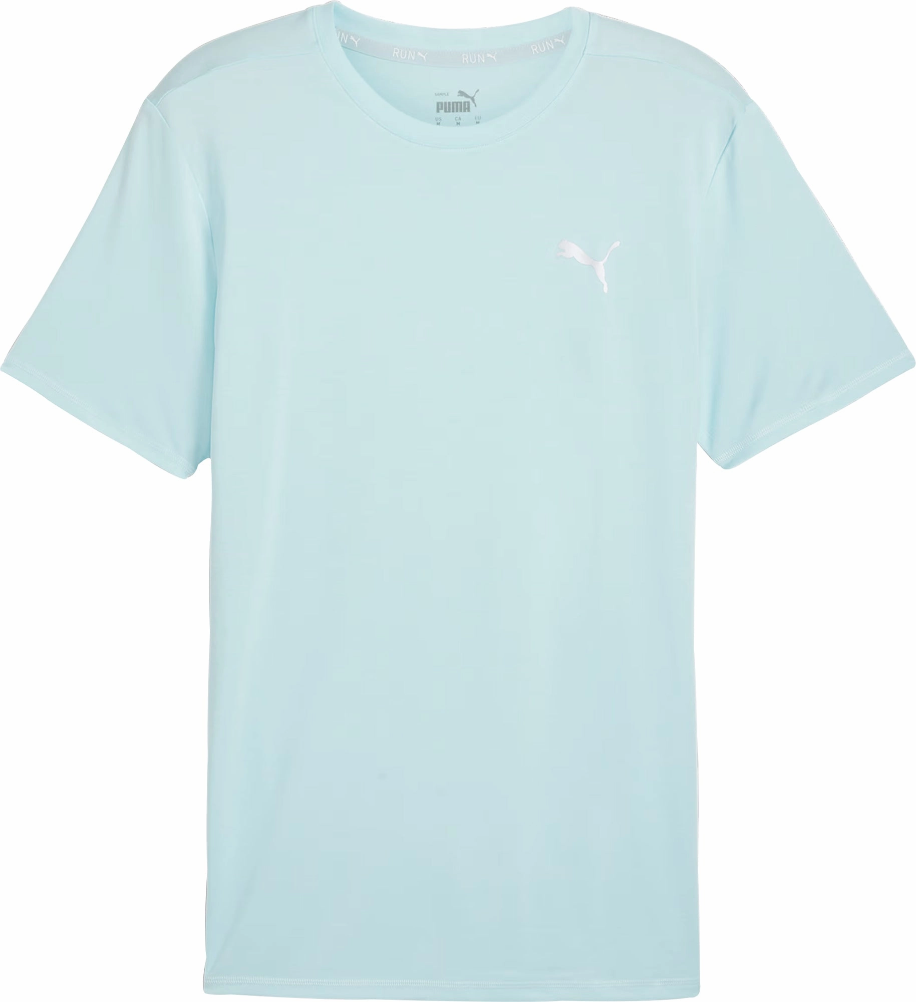 Puma Run Favourite Heather Short Sleeve Mens Running Top - Blue Outdoor Style Trend