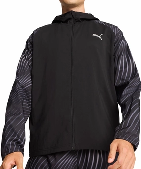 Grant Puma Run Favourite Mens Running Jacket - Black