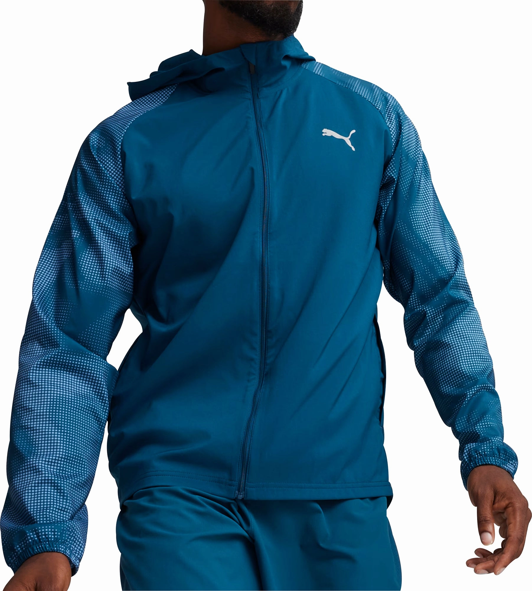 Customizable Fit Puma Run Favourite Mens Running Jacket - Blue