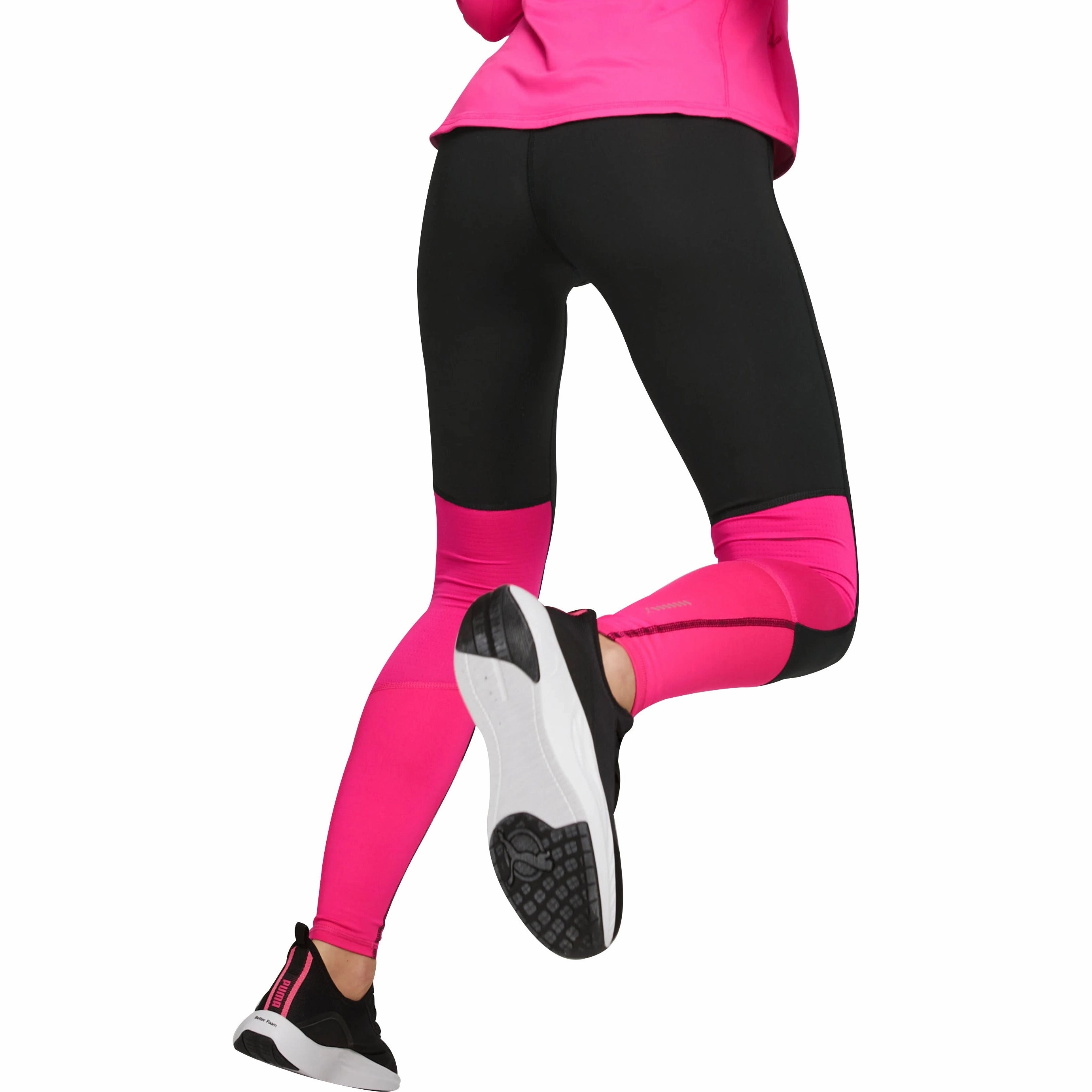 Puma Run Favourite Regular Rise Womens Long Running Tights - Black Mid-waisted-design-characteristic dry-cleanable