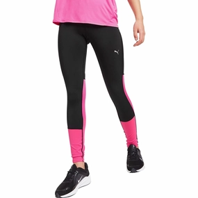 Puma Run Favourite Regular Rise Womens Long Running Tights - Black Shock-absorbing-quality-attribute Ribbed waistband