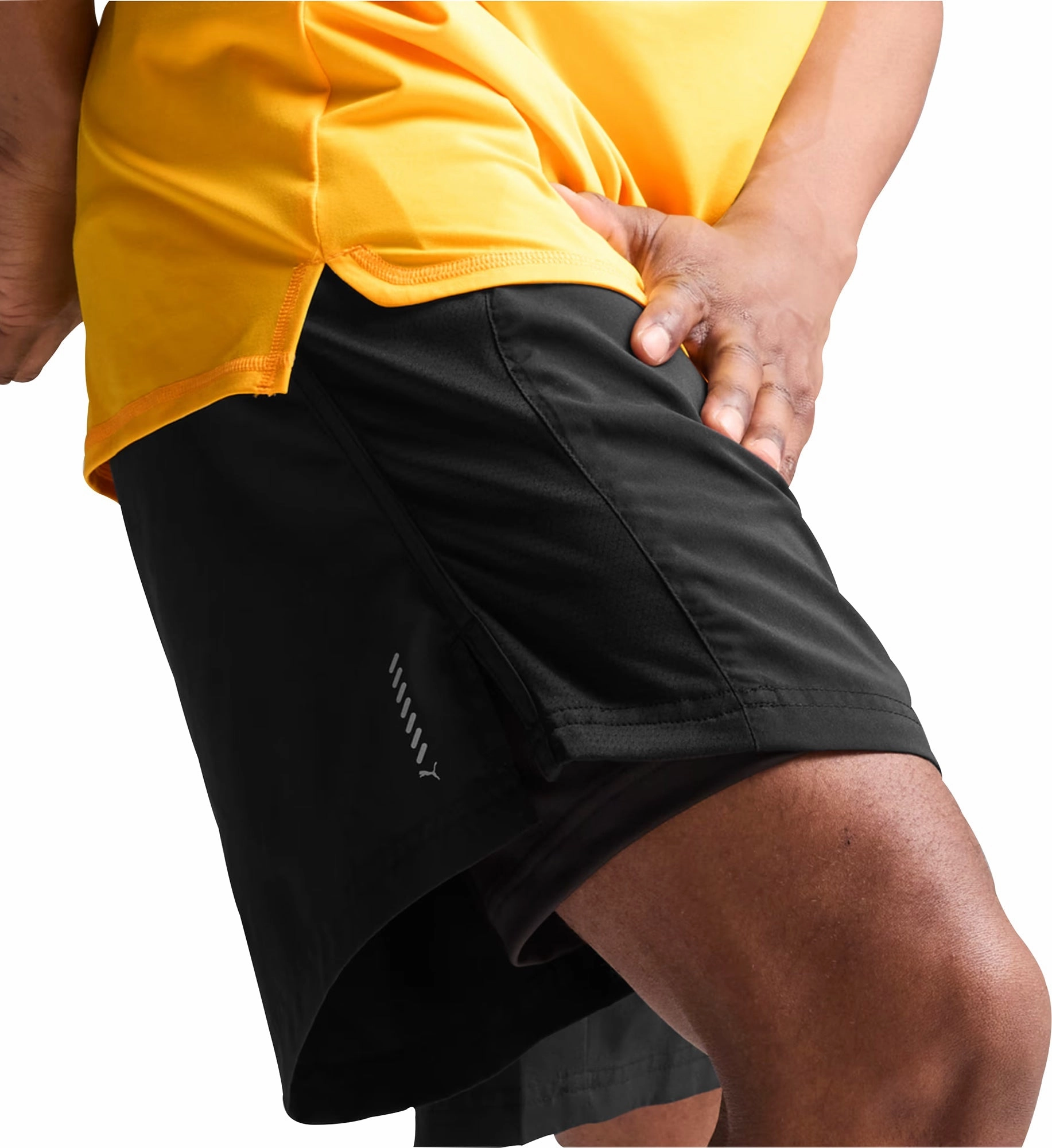 Puma Run Favourite Velocity 2 In 1 Mens Running Shorts - Black Warm Days