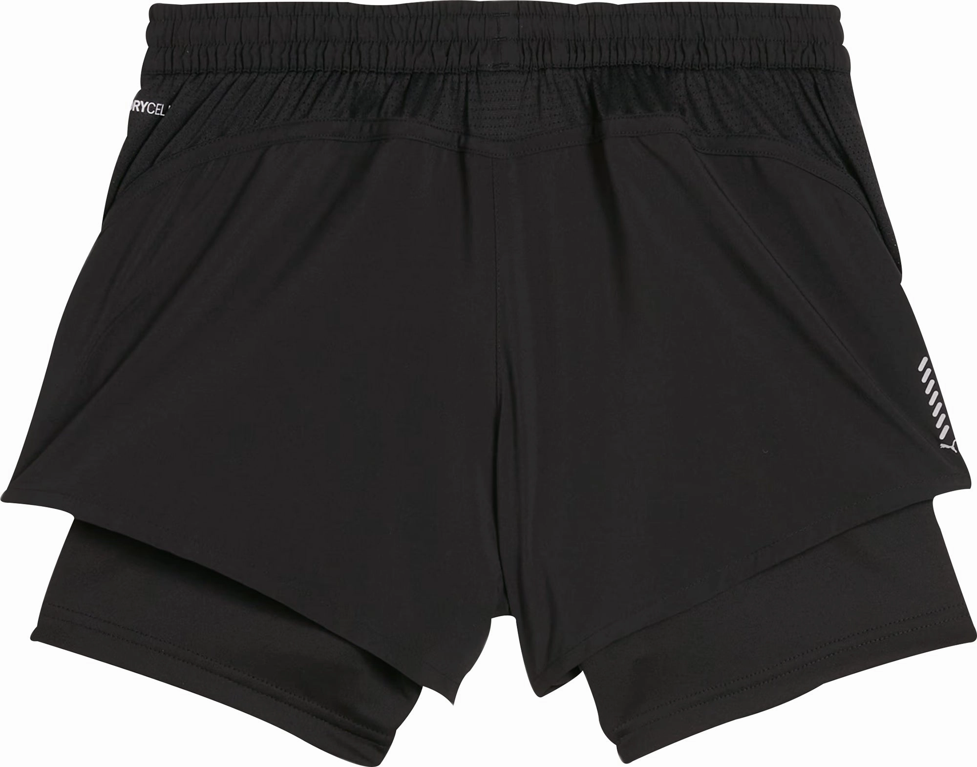 snap closure Puma Run Favourite Velocity 2 In 1 Womens Running Shorts - Black