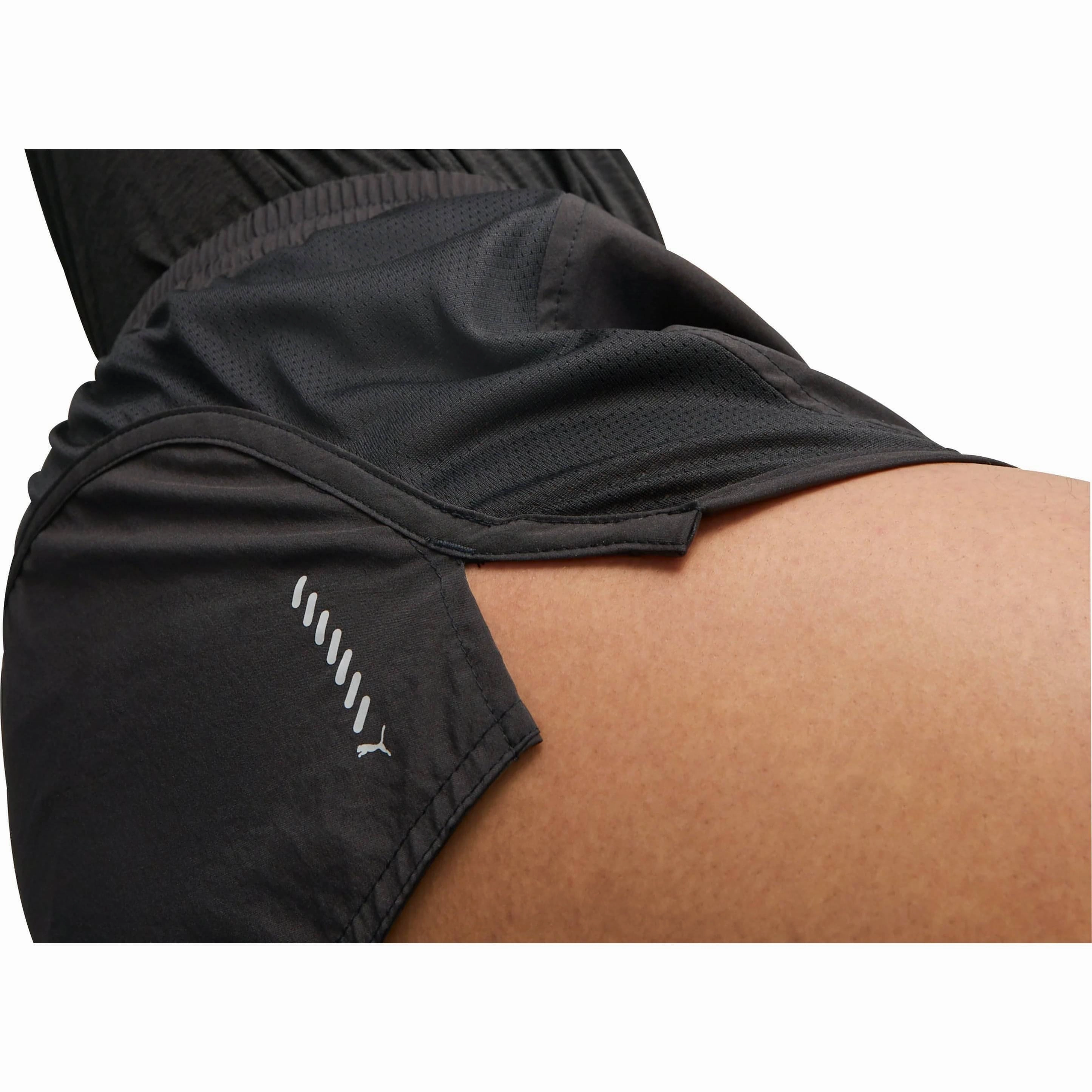 Puma Run Favourite Velocity 3 Inch Womens Running Shorts - Black Warm Day