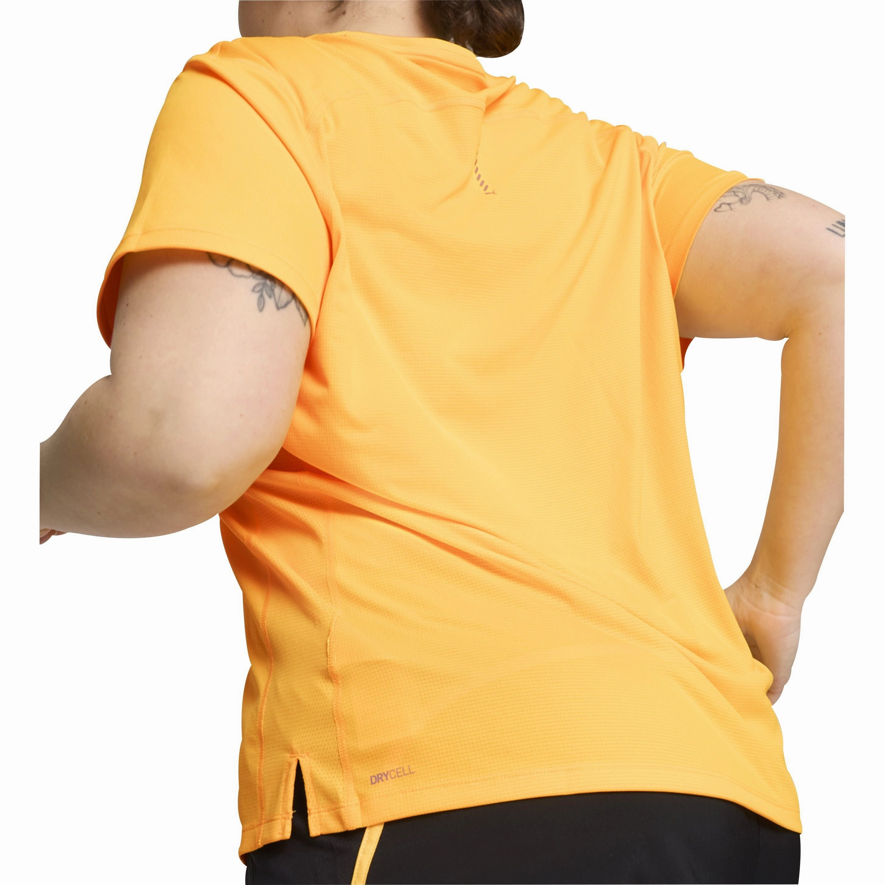 Puma Run Favourite Velocity Short Sleeve Womens Running Top - Orange Stylish and Easygoing