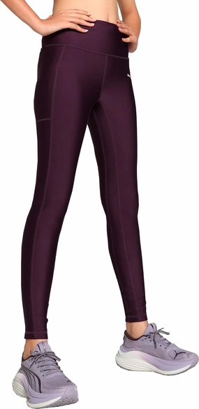 Puma Run Ultraform Womens Long Running Tights - Purple Synthetic Beach Style