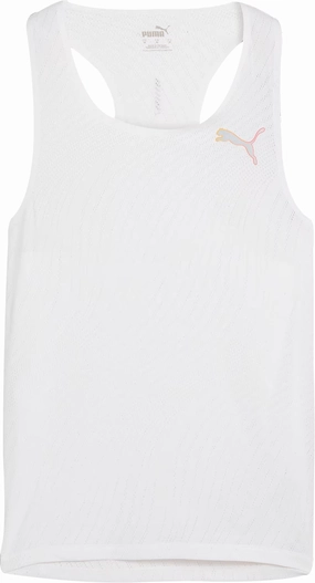 Puma Run Ultraspun Mens Running Vest - White Heavy