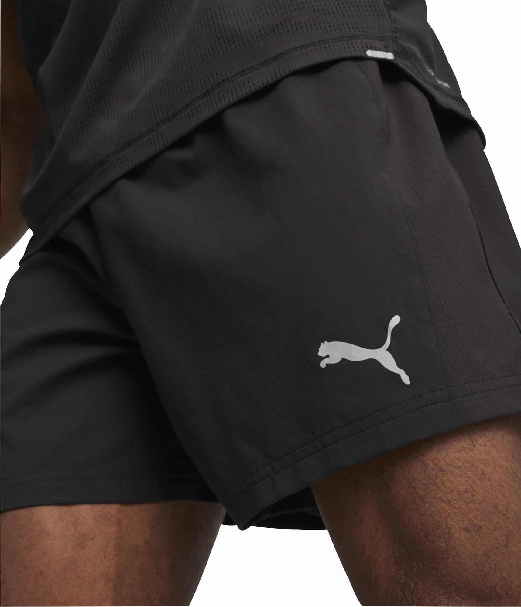 Puma Run Velocity Ultraweave 5 Inch Mens Running Shorts - Black Smooth Flatlock Seams school outfit