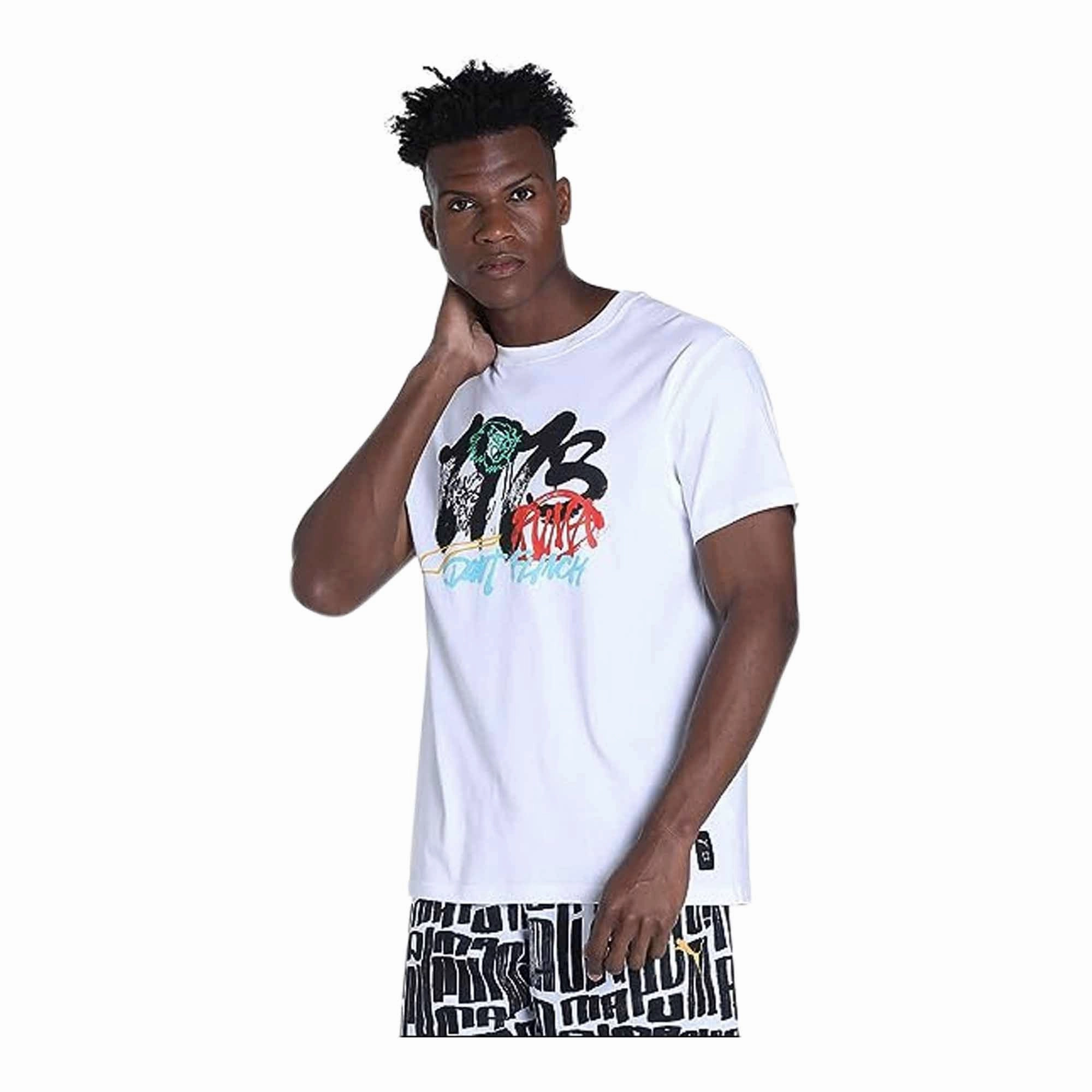 Puma Showcase Block Party Men's T-shirt Adjustable Fastenings