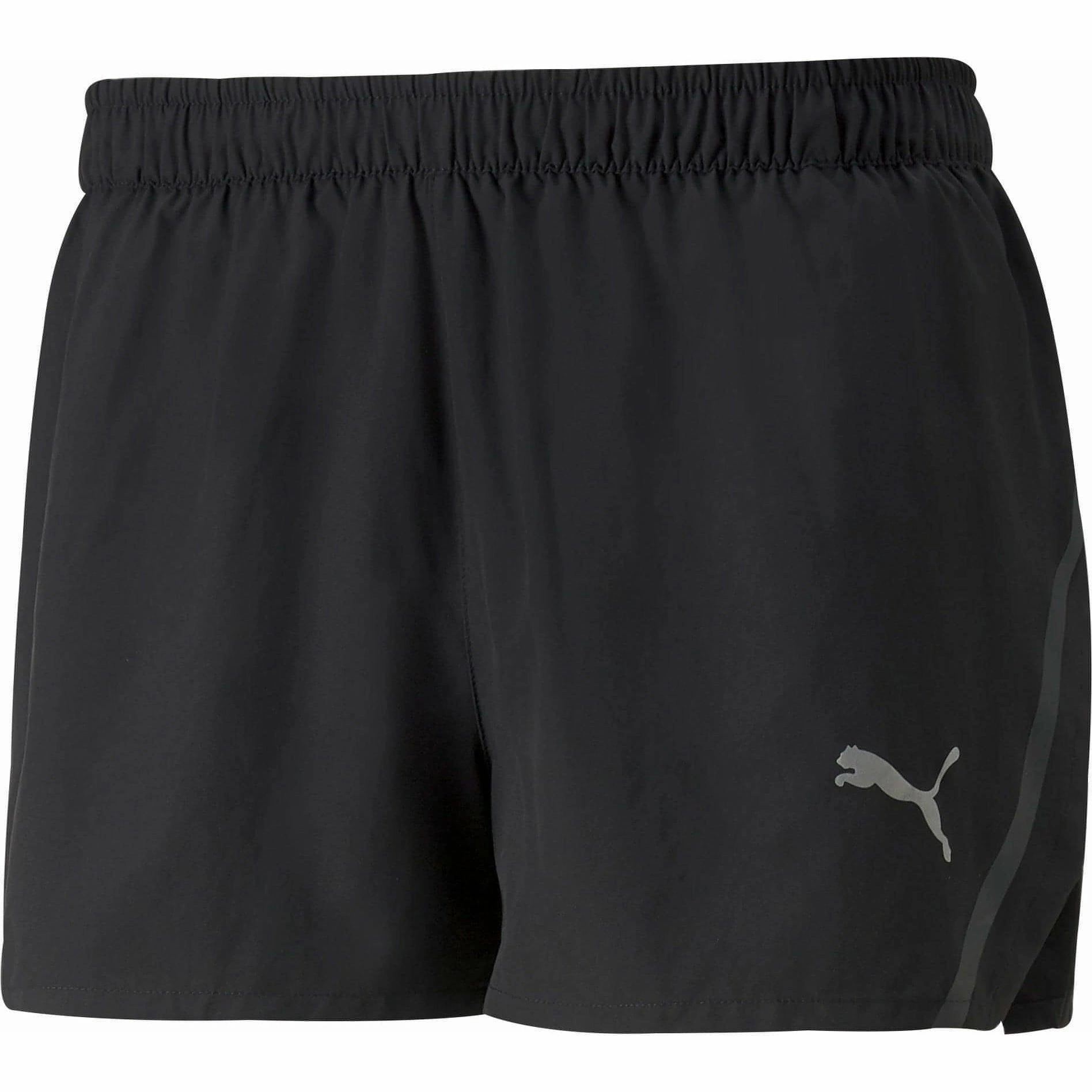 Puma Split Mens Running Shorts - Black Travel Shorts