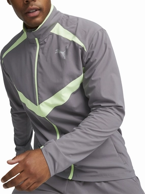 Puma Ultraweave Mens Running Jacket - Grey All Day Fit tag