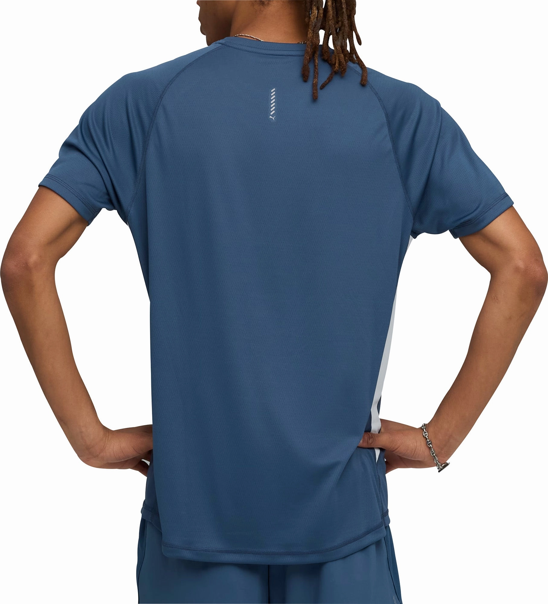 Cozy Layers Kids playfulness Puma Velocity Short Sleeve Mens Running Top - Blue