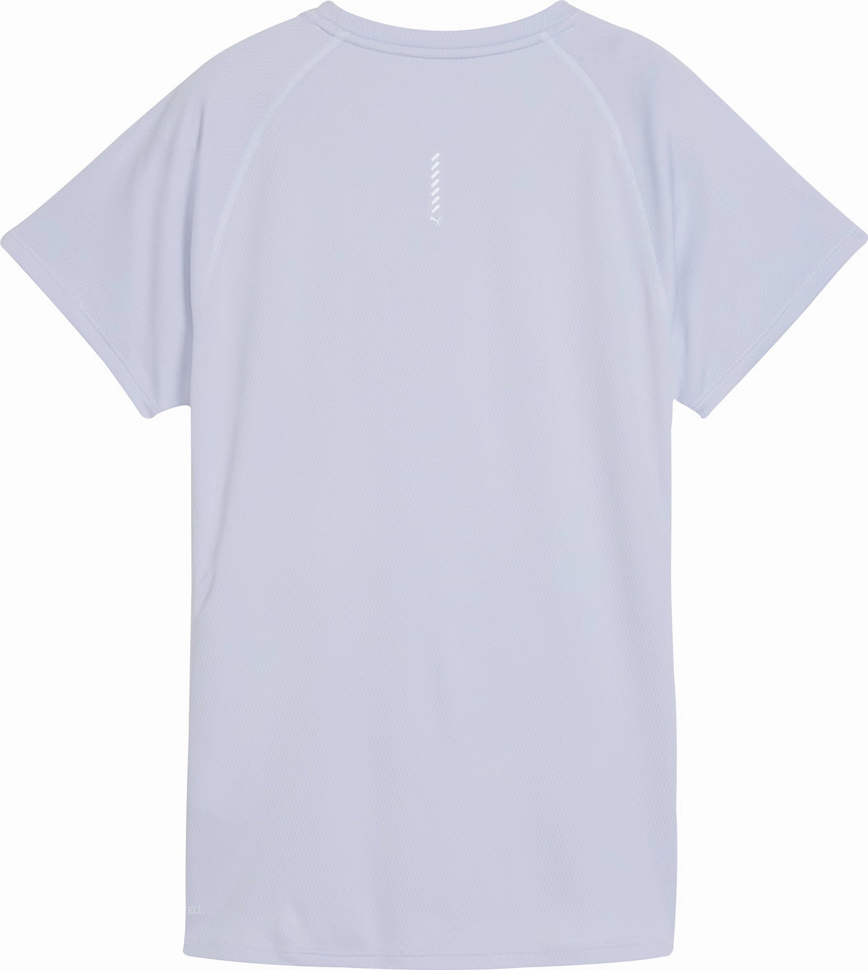 Puma Velocity Short Sleeve Womens Running Top - Blue Relaxed Design Layered Neckline