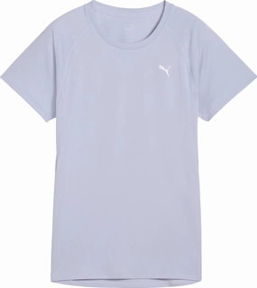 Easy Wear Puma Velocity Short Sleeve Womens Running Top - Blue