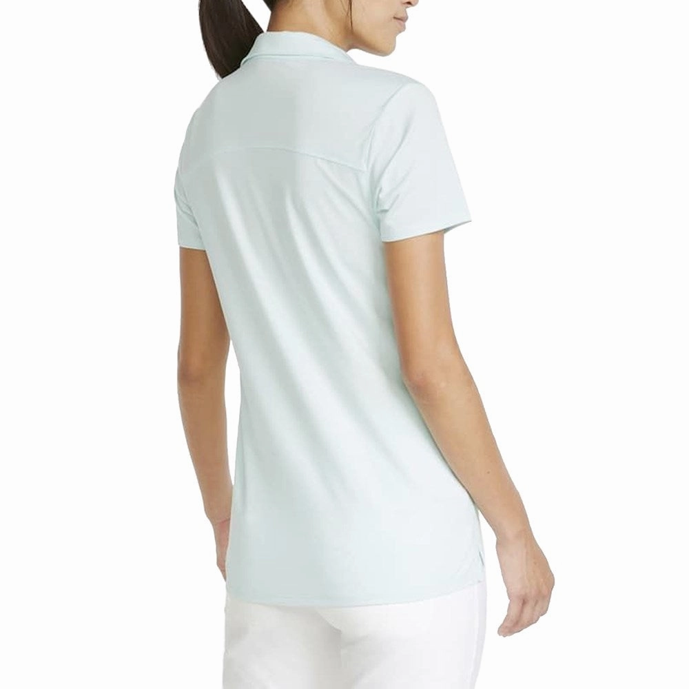 Interlock Cotton Urban Casual Puma Women's CLOUDSPUN Coast Golf Polo - Soothing Sea Heather