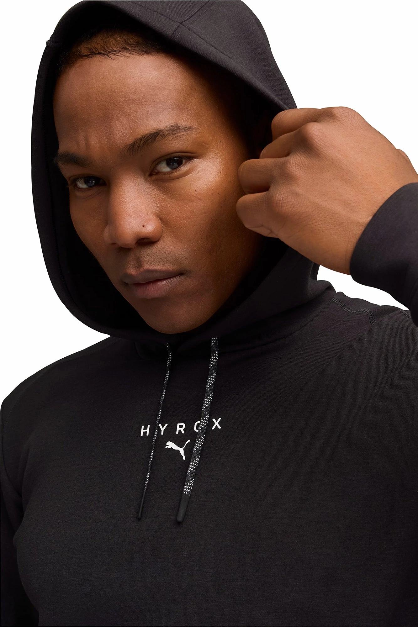 Puma X HYROX Cloudspun Mens Training Hoody - Black AntimicrobialTreatment