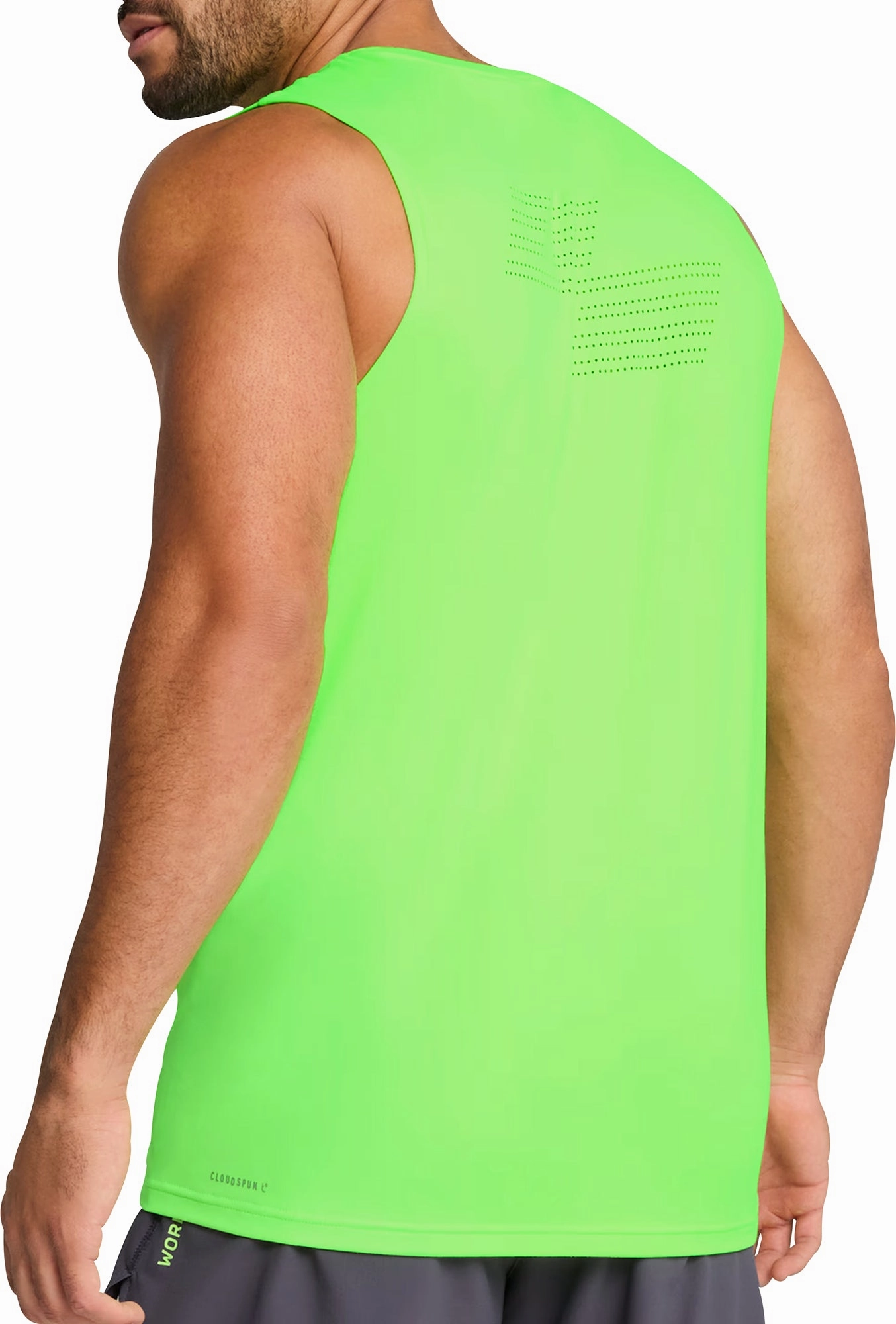 Lift Mode Puma X HYROX Cloudspun Mens Training Vest - Green