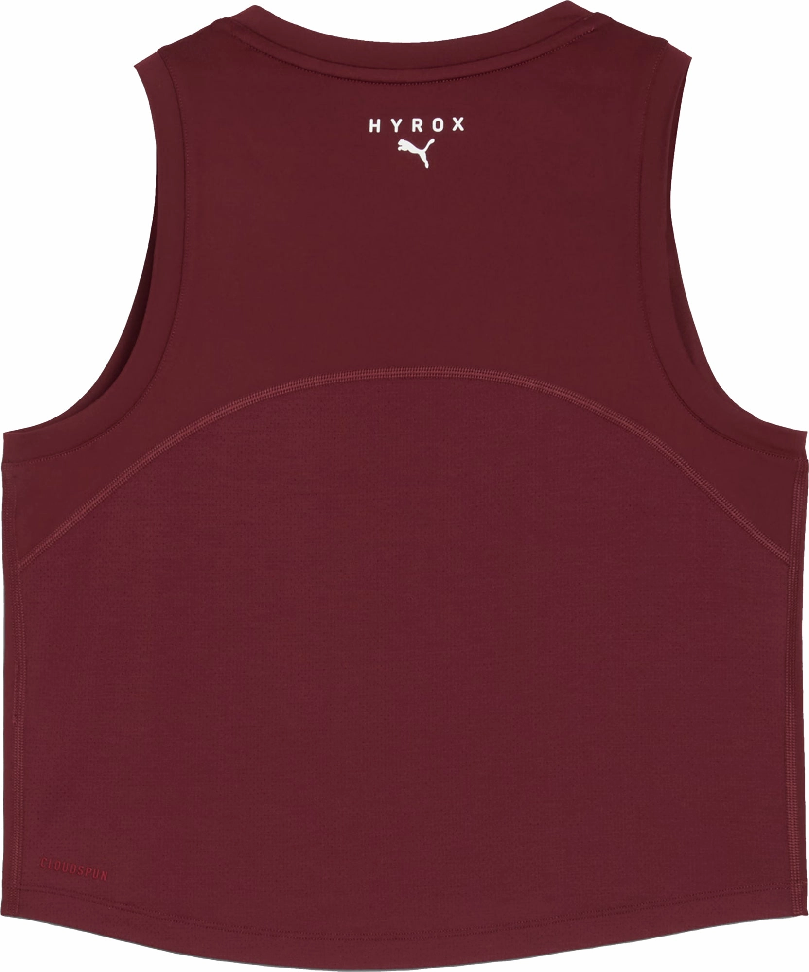 Retro cool HeavyDuty Zipper Puma X HYROX Cloudspun ThermoAdapt Womens Training Crop Top - Red