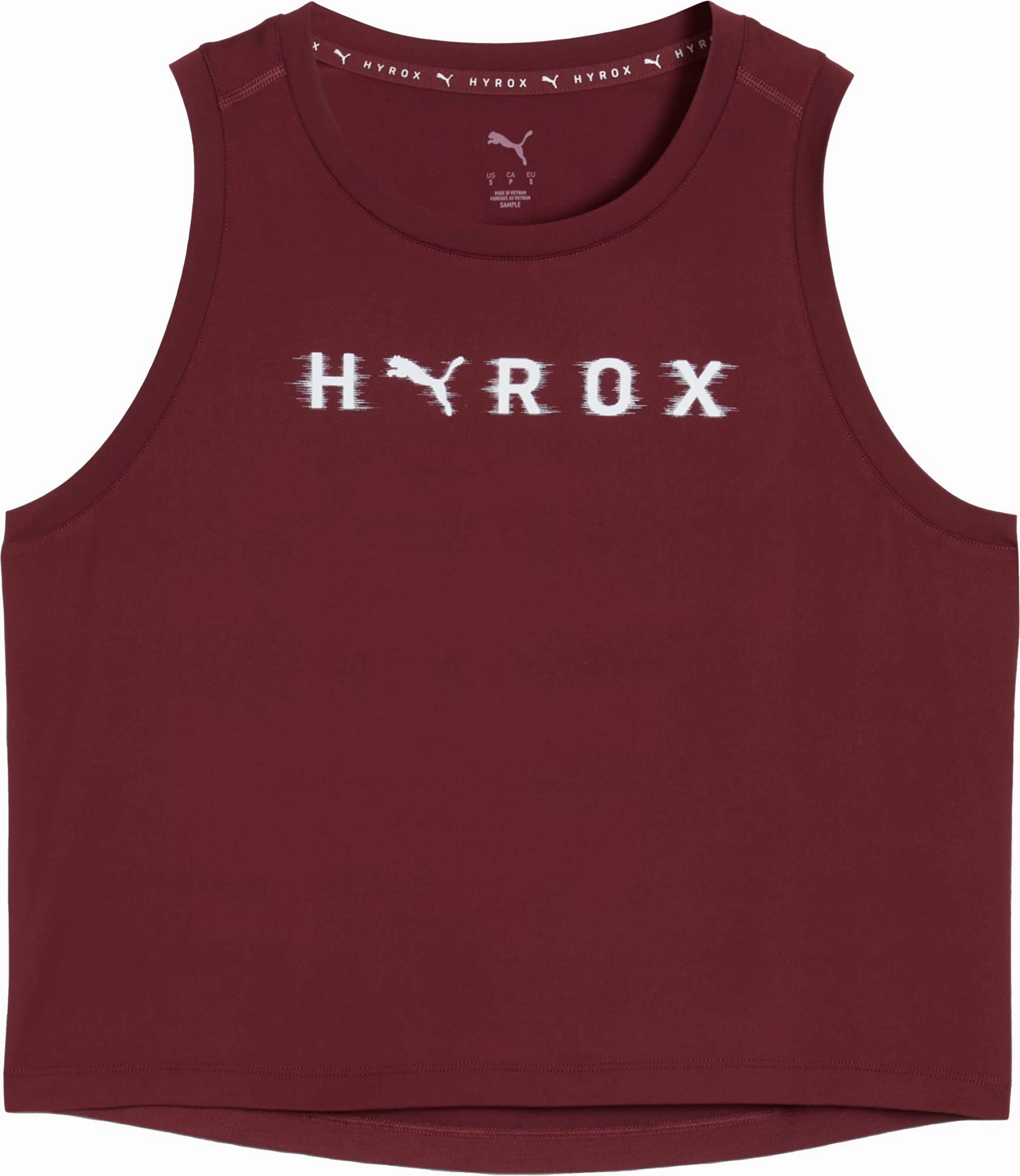 Zen Glow TagFreeDesign Puma X HYROX Cloudspun ThermoAdapt Womens Training Crop Top - Red