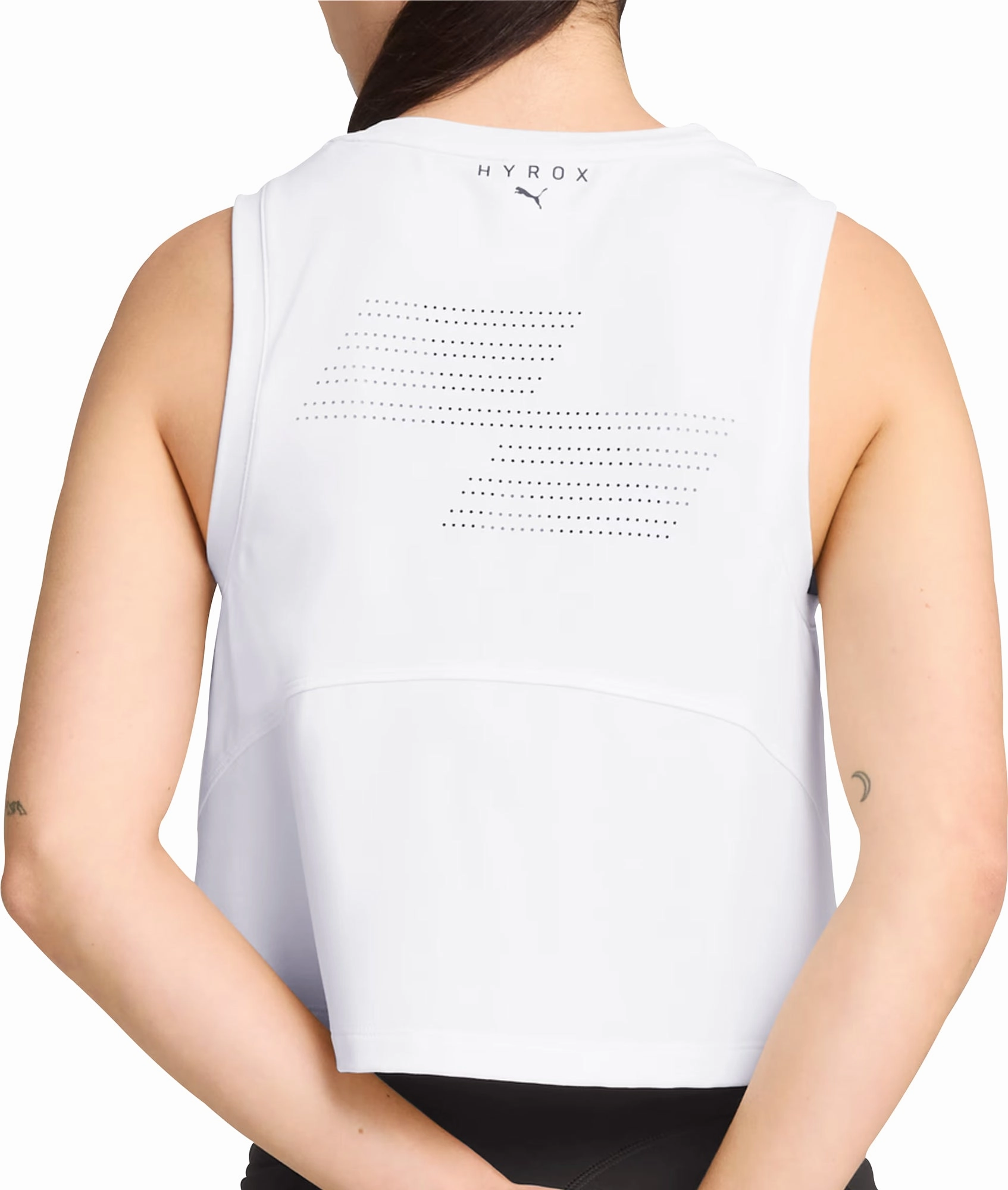 Puma X HYROX Cloudspun Womens Training Vest Tank Top - White Global Edge