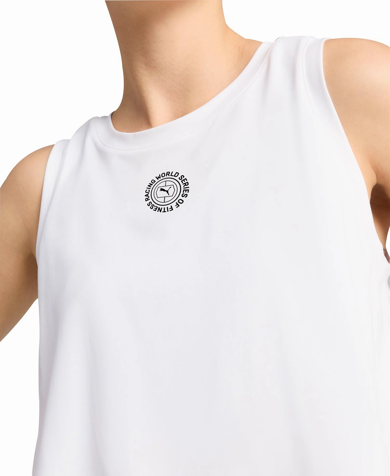 Loose Thread Puma X HYROX Cloudspun Womens Training Vest Tank Top - White